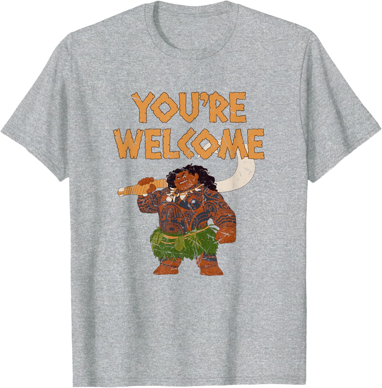 Disney Moana Maui You're Welcome Retro Logo T-Shirt for Fans - 9