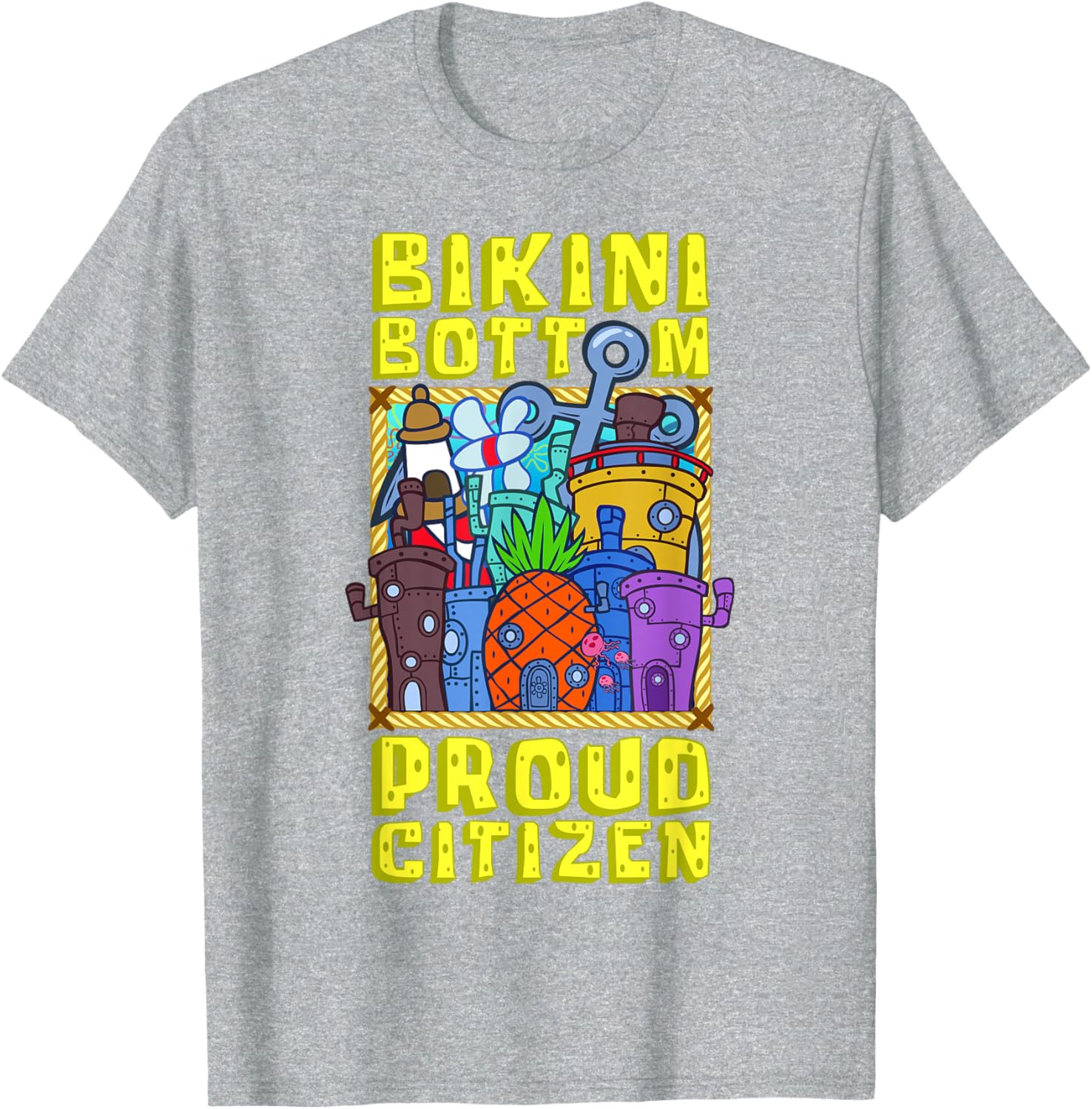 Mademark SpongeBob SquarePants Bikini Bottom Proud Citizen T-Shirt - 17
