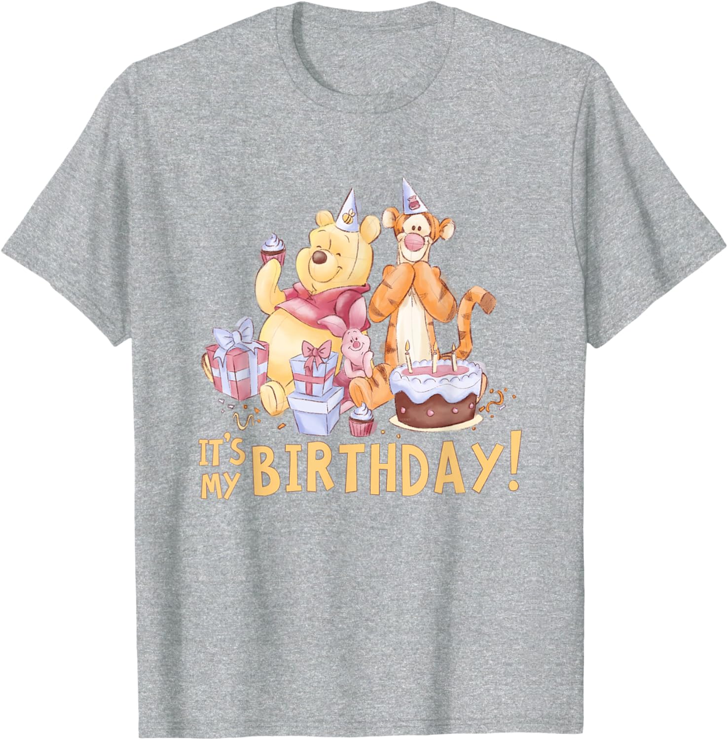 Disney Winnie the Pooh Birthday T-Shirt for Kids - Cute Party Apparel - 2