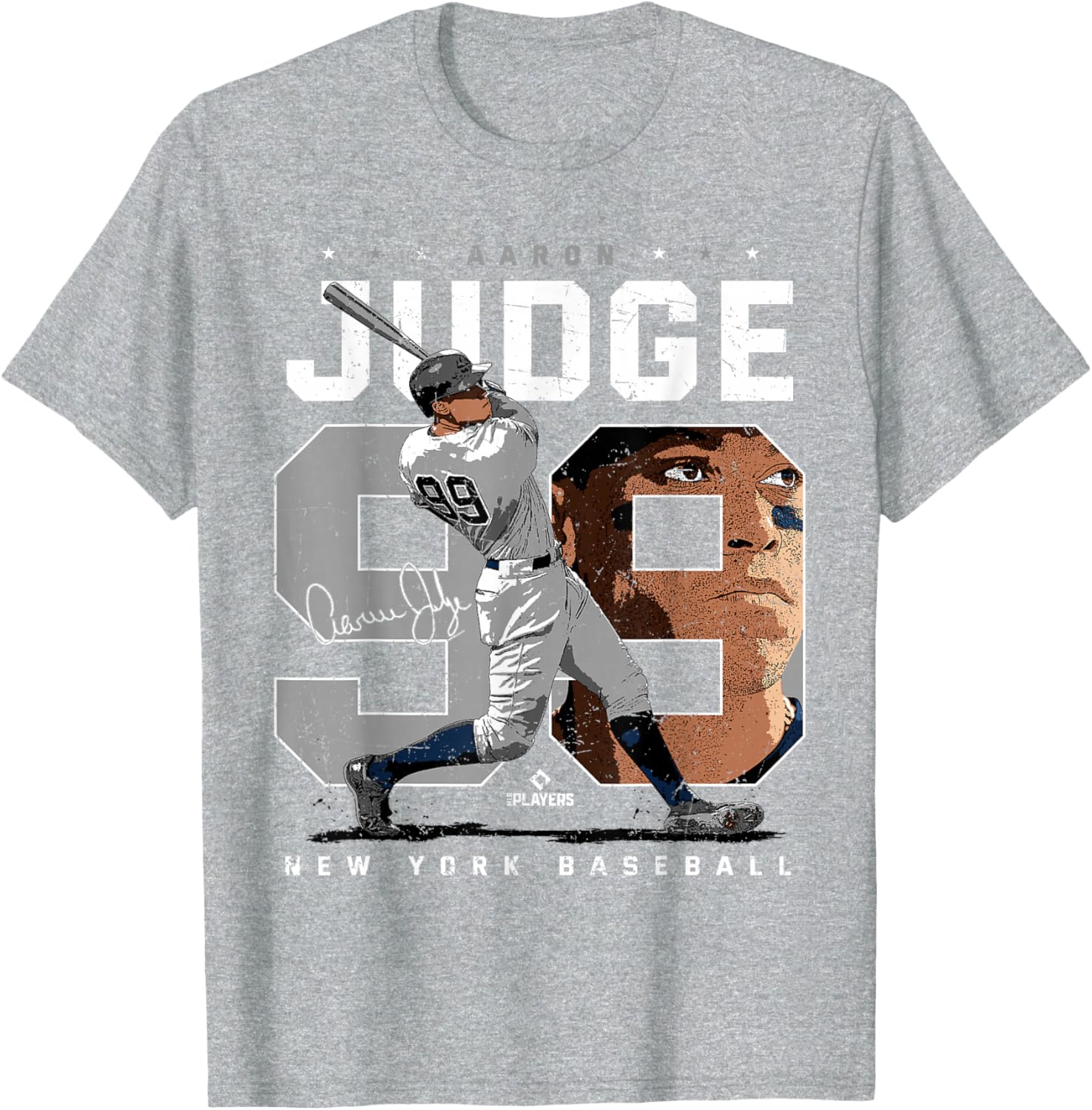 Aaron Judge Number Portrait T-Shirt New York Yankees MLB Apparel - 9
