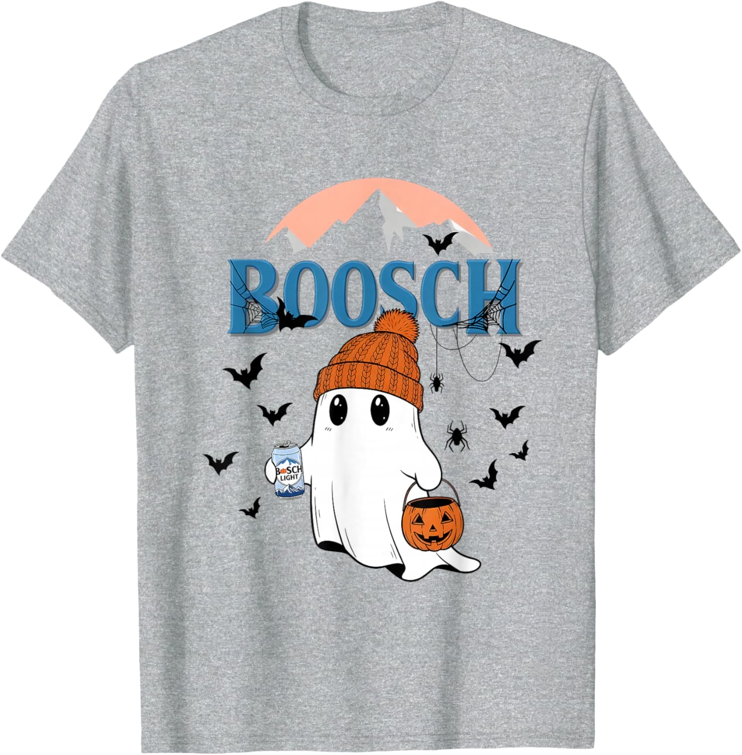 Cute Ghost Beer Pumpkins Halloween T-Shirt for Fun Holiday Spirit - 3
