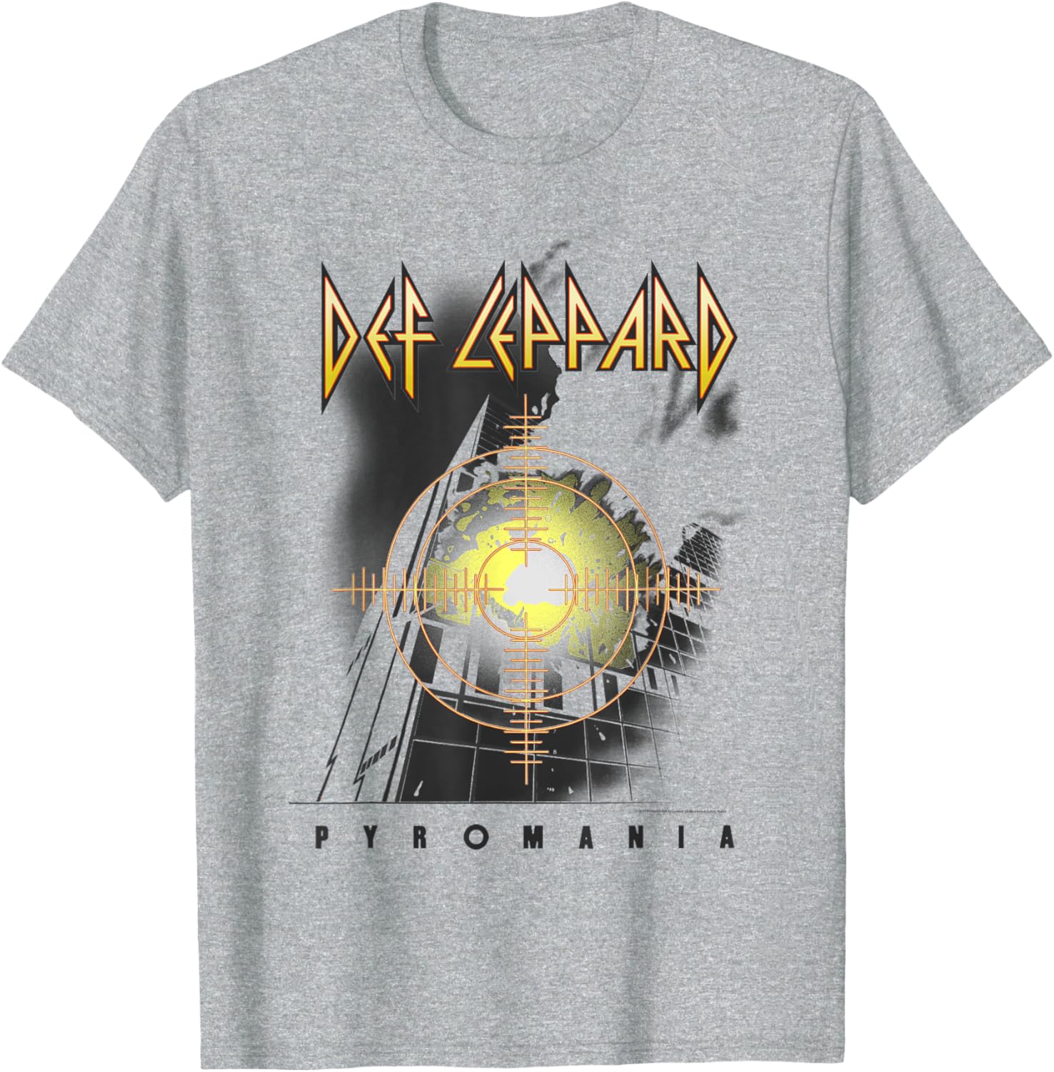 Def Leppard Pyro T-Shirt for Adults - Red Unisex Short Sleeve Small - 1