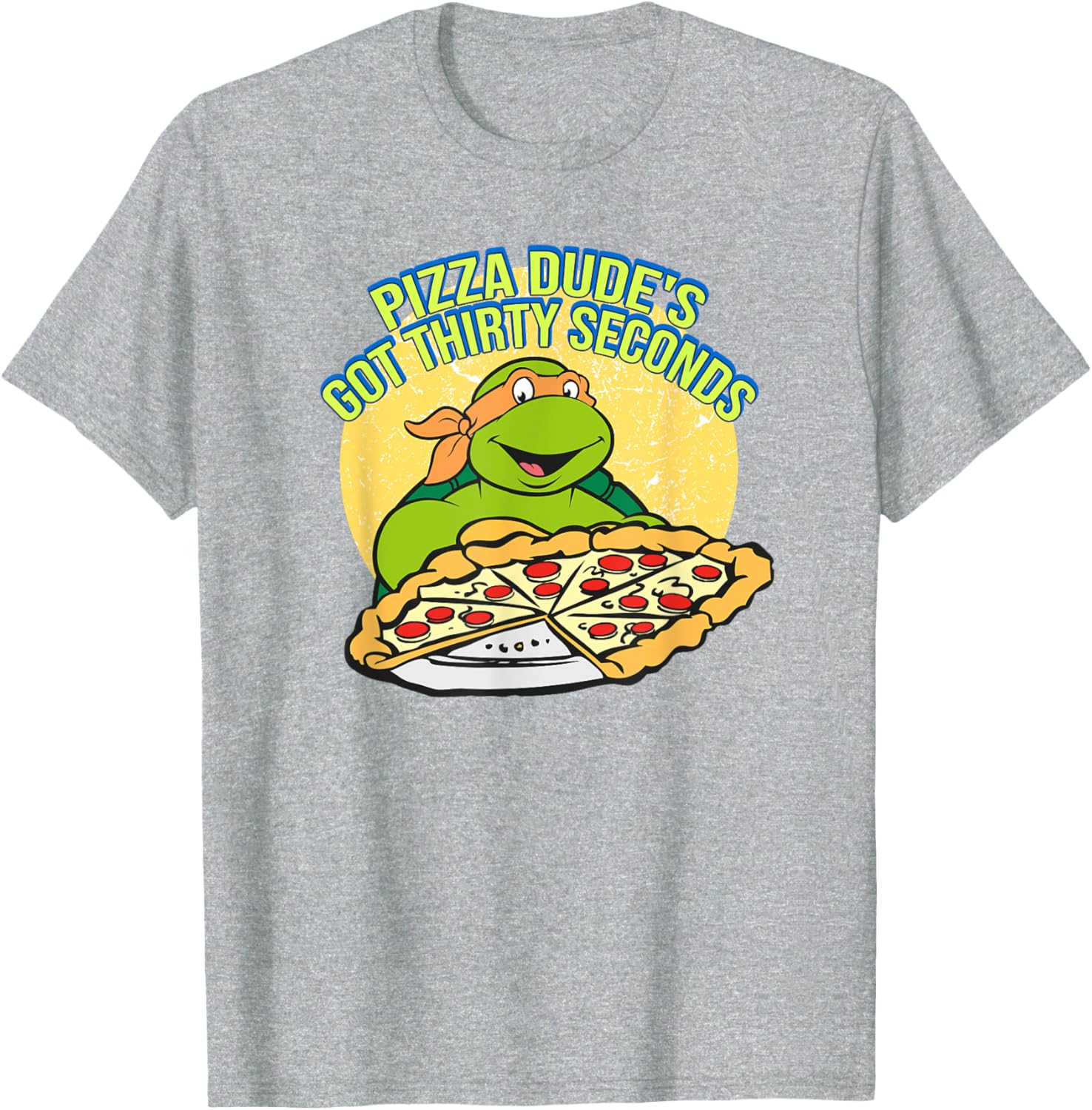 Mademark Teenage Mutant Ninja Turtles Michelangelo Pizza Dude T-Shirt - 10