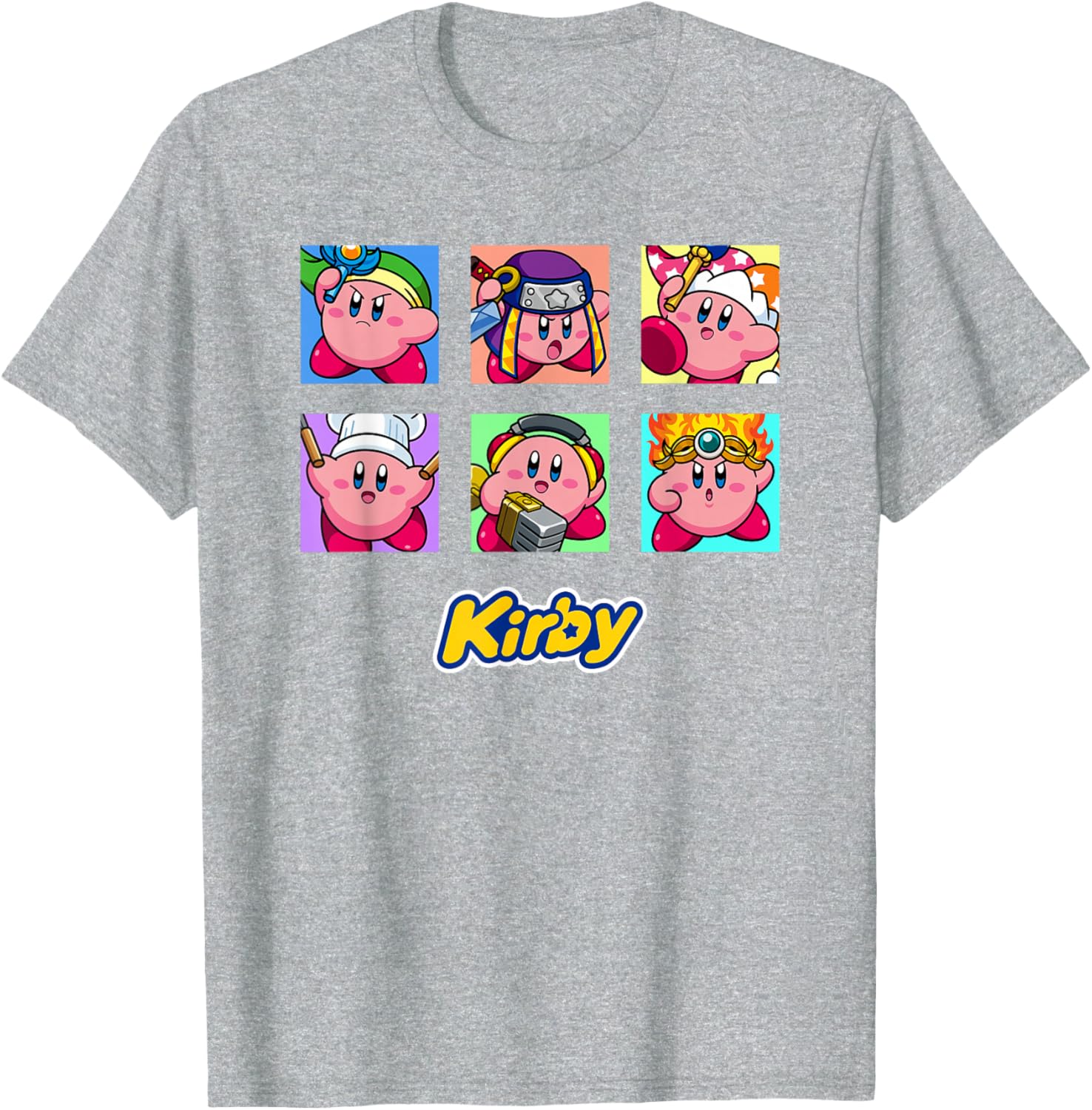 Kirby Selected Abilities Collage Pop Art Full Color T-Shirt for Fans - 1