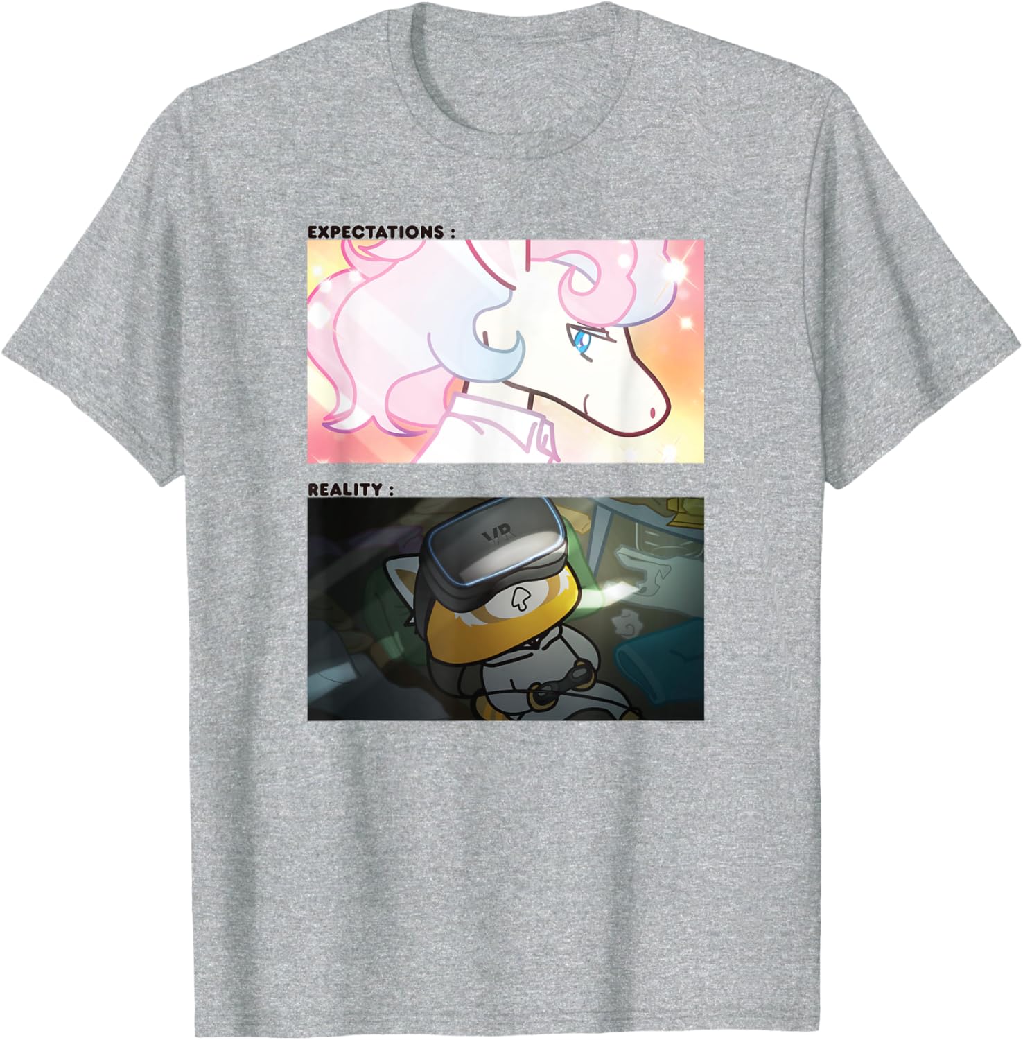 Aggretsuko Seiya Expectations Retsuko Realities T-Shirt for Fans - 2
