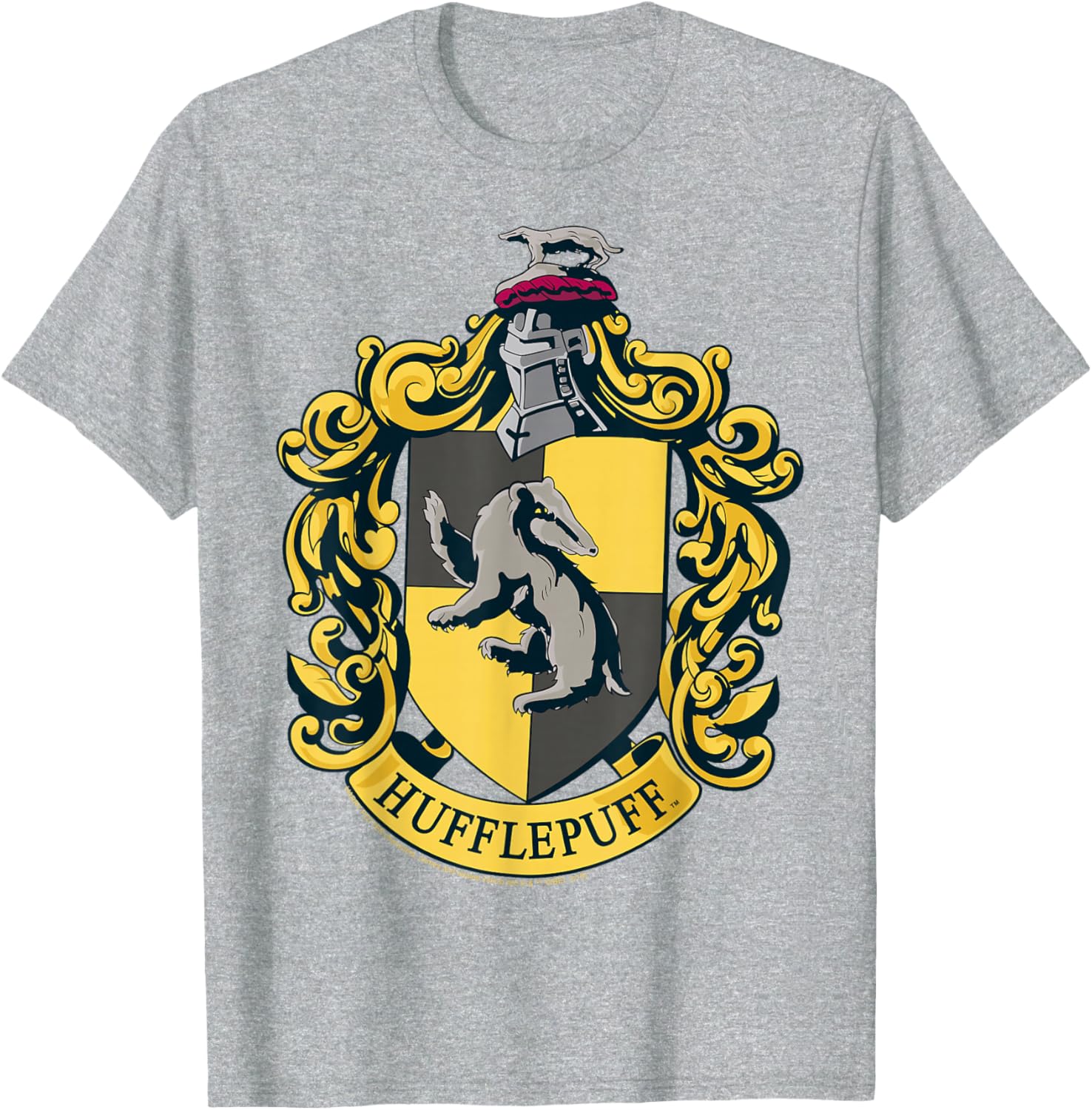 Hufflepuff House Crest T-Shirt for Harry Potter Fans - Stylish Apparel - 3