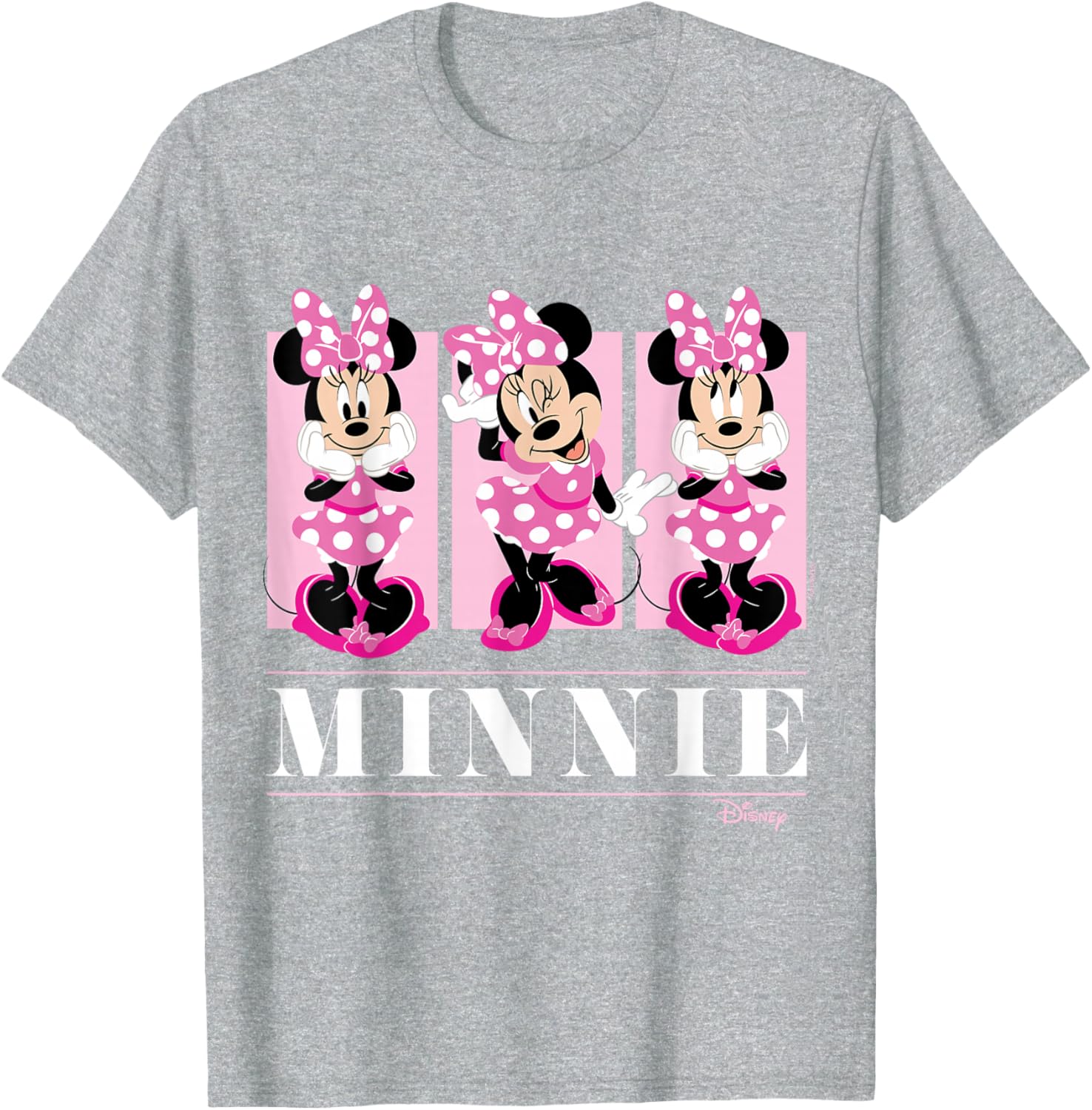 Minnie Mouse Pink Grid T-Shirt for Kids Stylish Disney Fashion - 8