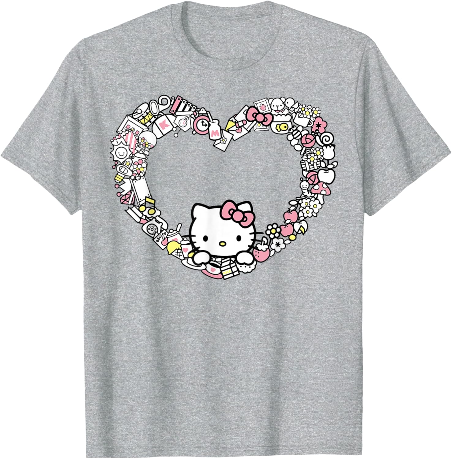 Adorable Hello Kitty Heart Favorite Things T-Shirt for Fans and Collectors - 8
