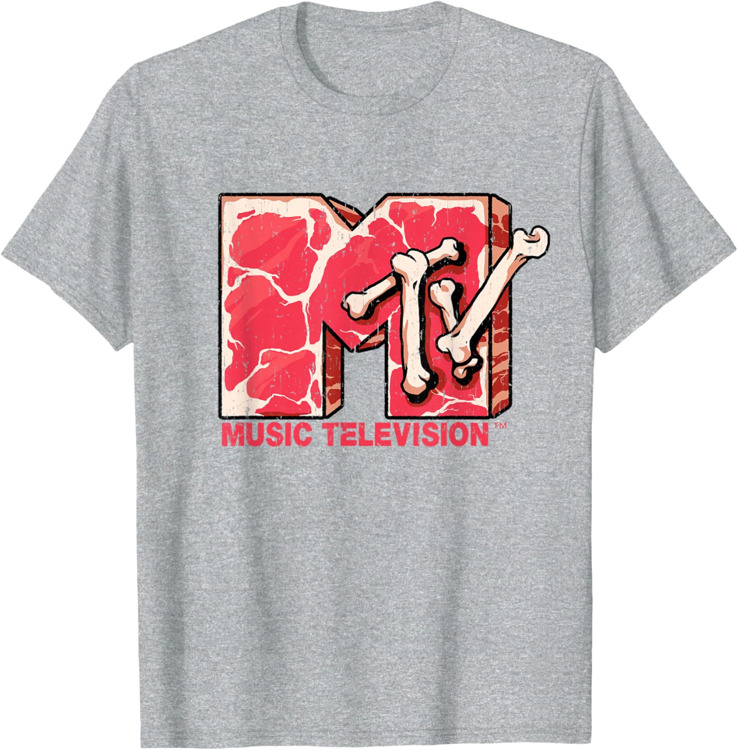Mademark x MTV Beef Steak Logo T-Shirt for Music Lovers and Foodies - 8