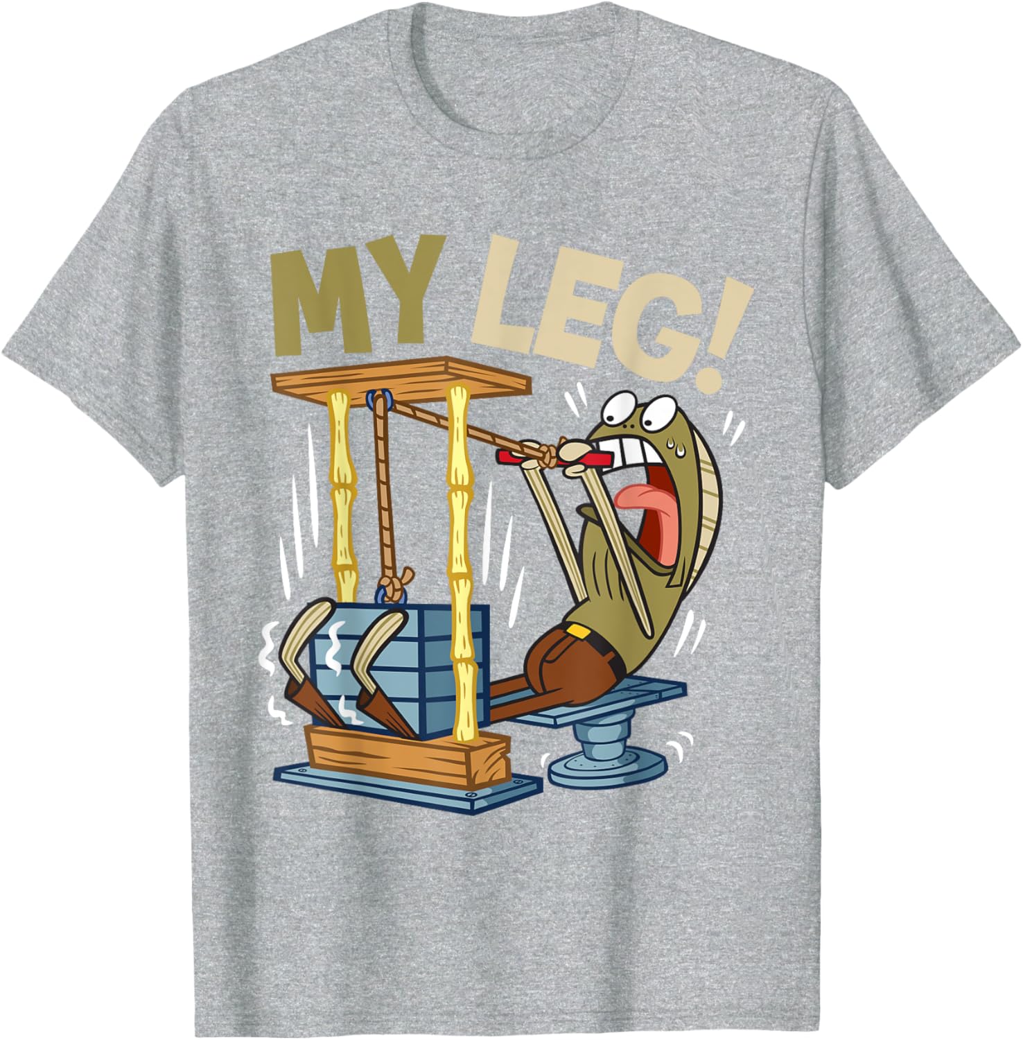 Mademark SpongeBob My Leg Legs Day Weightlifting Gym T-Shirt for Fans - 12