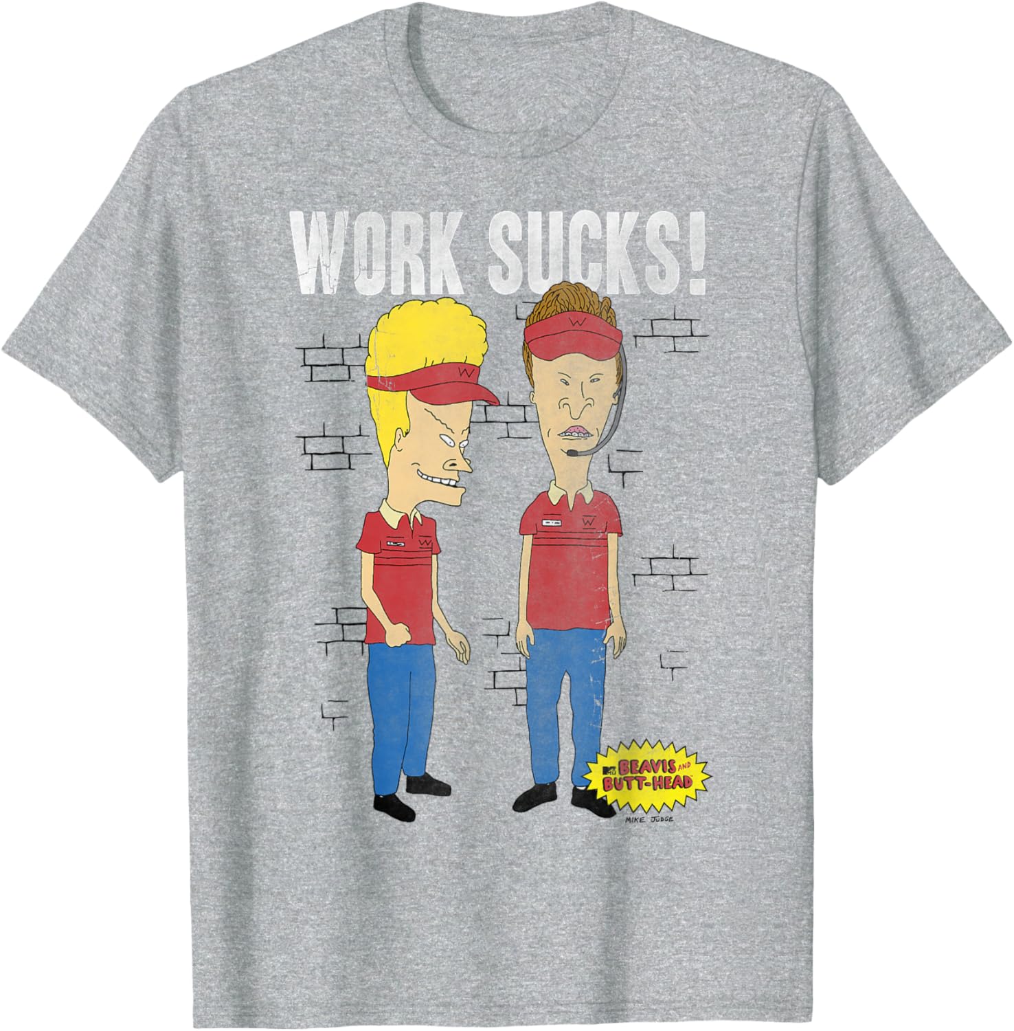 Beavis and Butt-Head At Work T-Shirt for Fun and Casual Style - 1