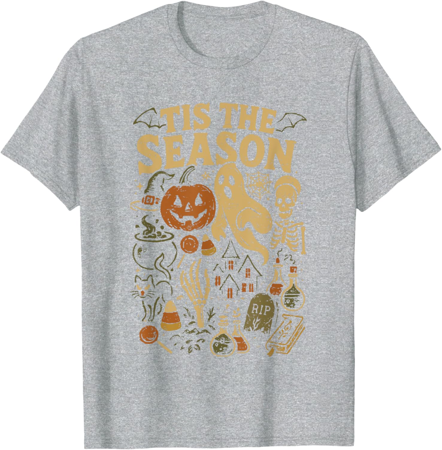 Spooky Season Pumpkin Witch Halloween Vibes T-Shirt for Festive Fun - 21