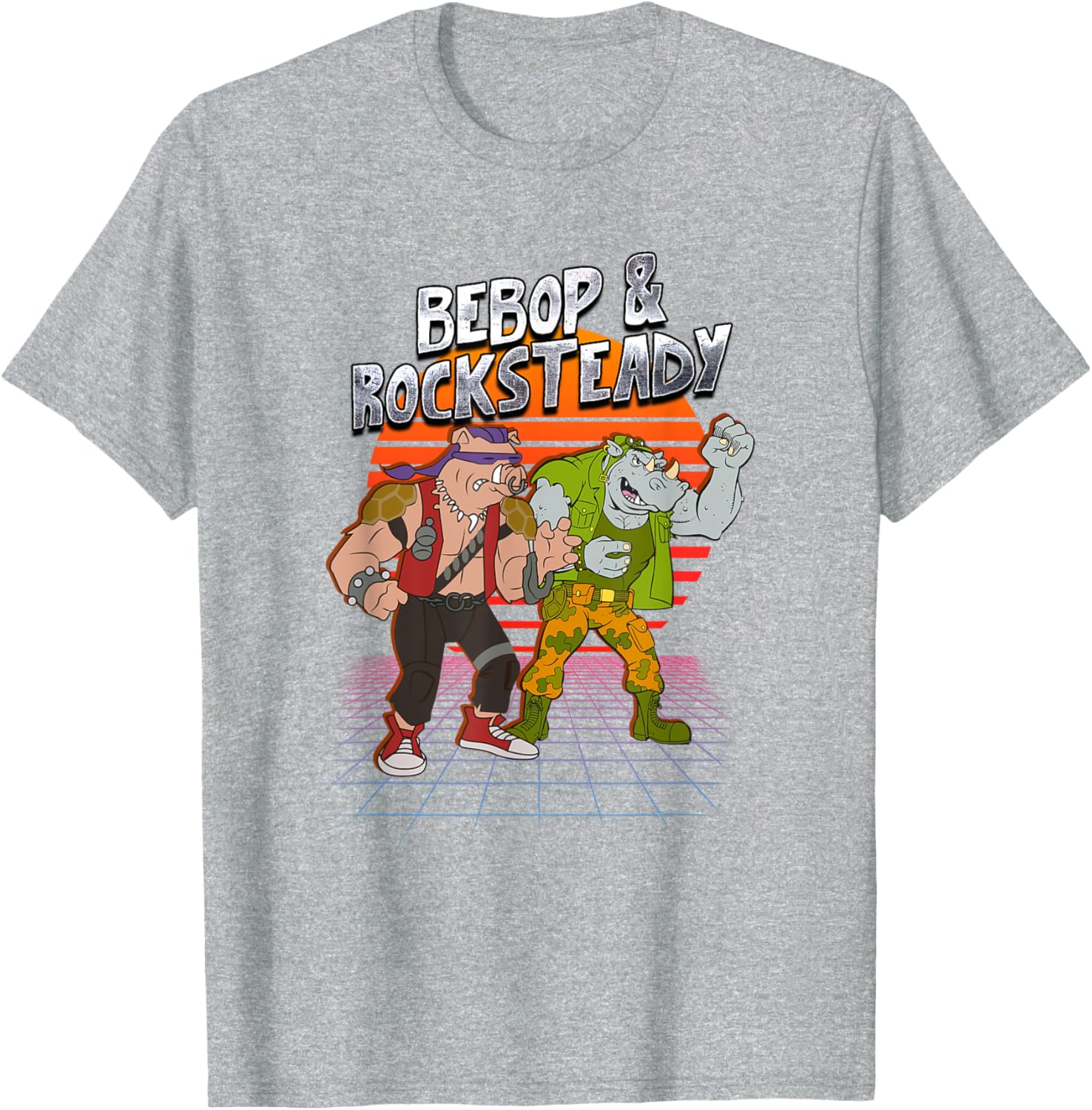 Mademark x TMNT Bebop and Rocksteady Retro Style T-Shirt for Fun Fashion - 17