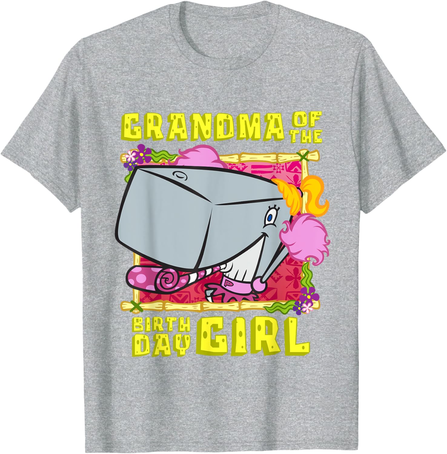 SpongeBob Pearl Grandma T-Shirt for Birthday Girls - Fun Grandmother Gift - 13
