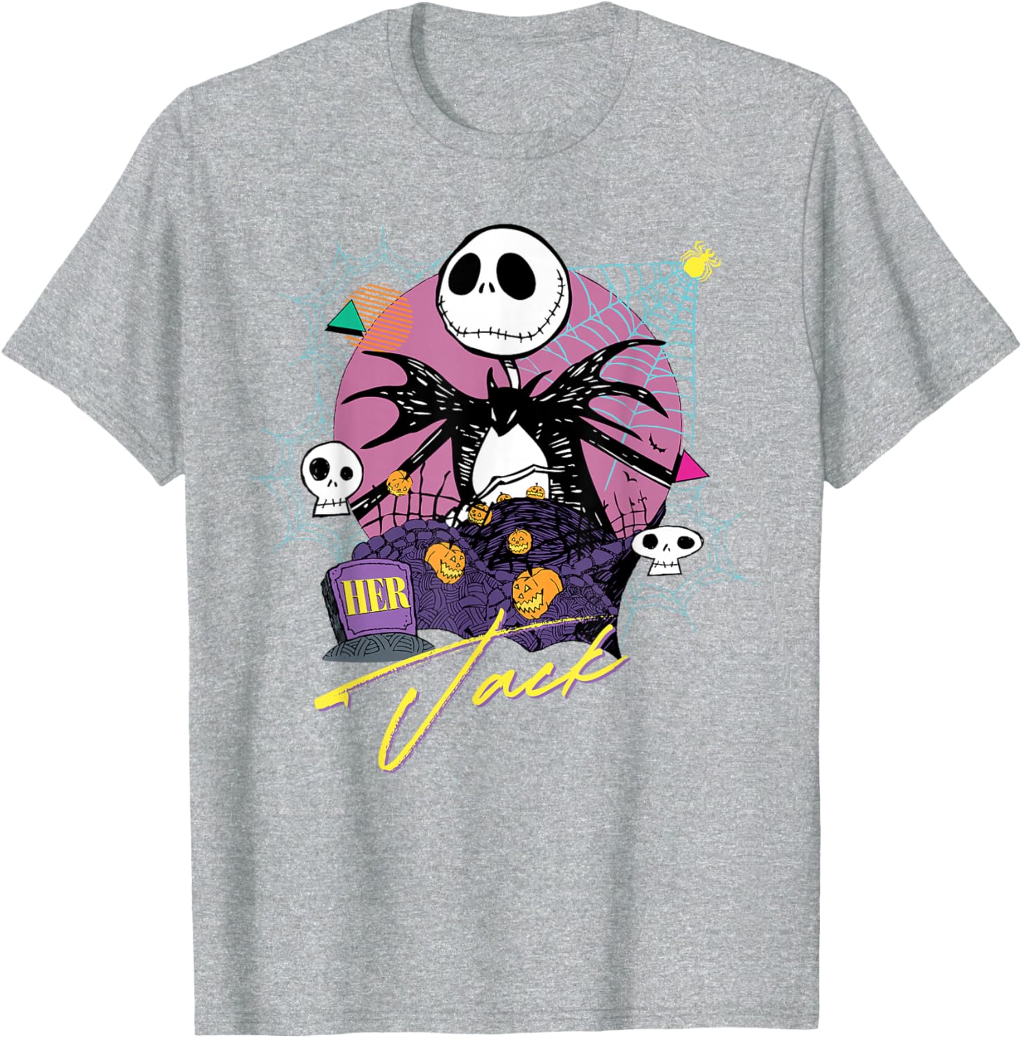 Disney The Nightmare Before Christmas Matching Her Jack T-Shirt for Fans - 6
