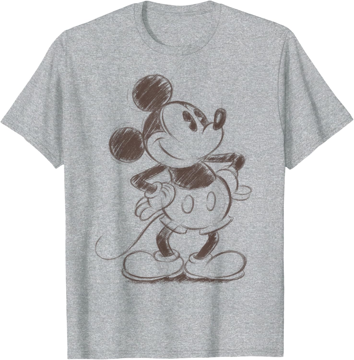 Mickey Mouse Sketch Portrait T-Shirt for Disney Fans and Collectors - 5