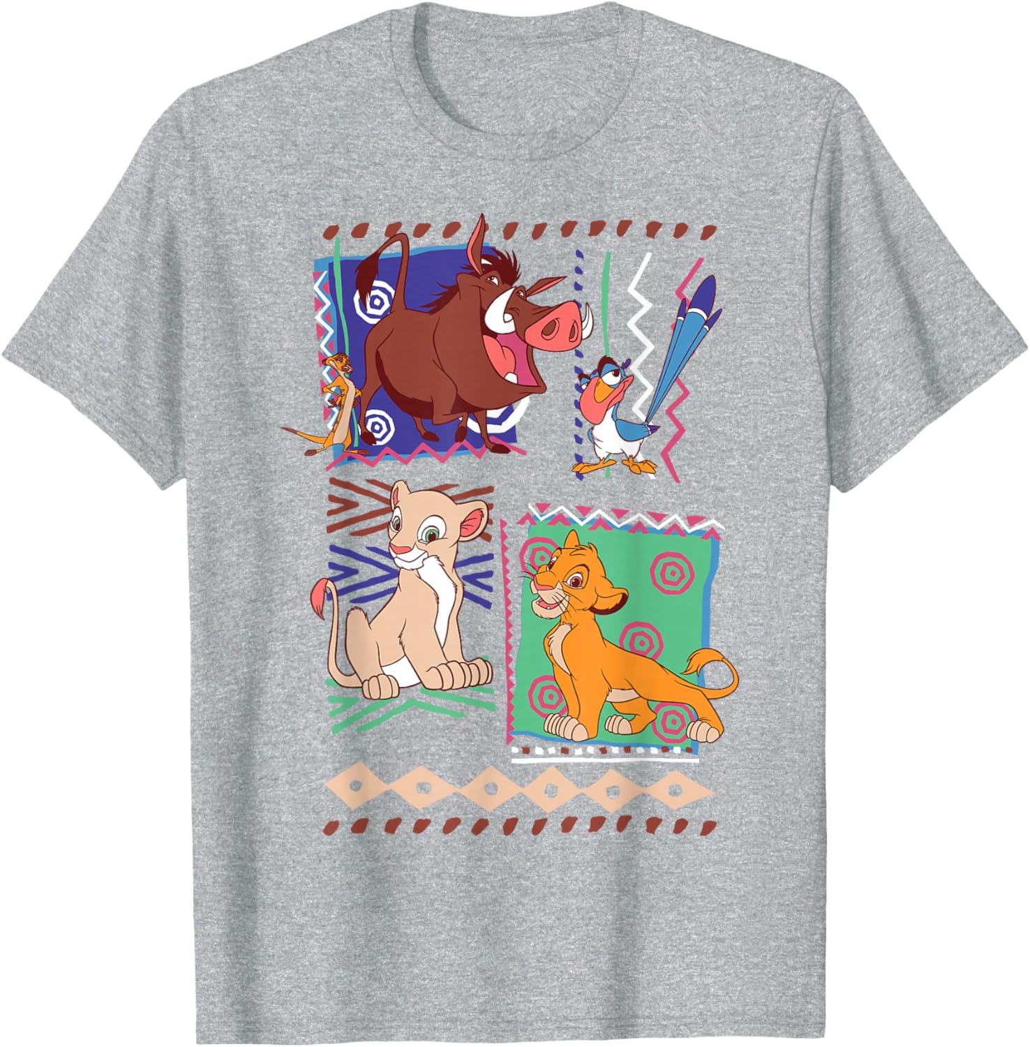 Disney Lion King Simba and Timon Graphic T-Shirt for Fans and Collectors - 9