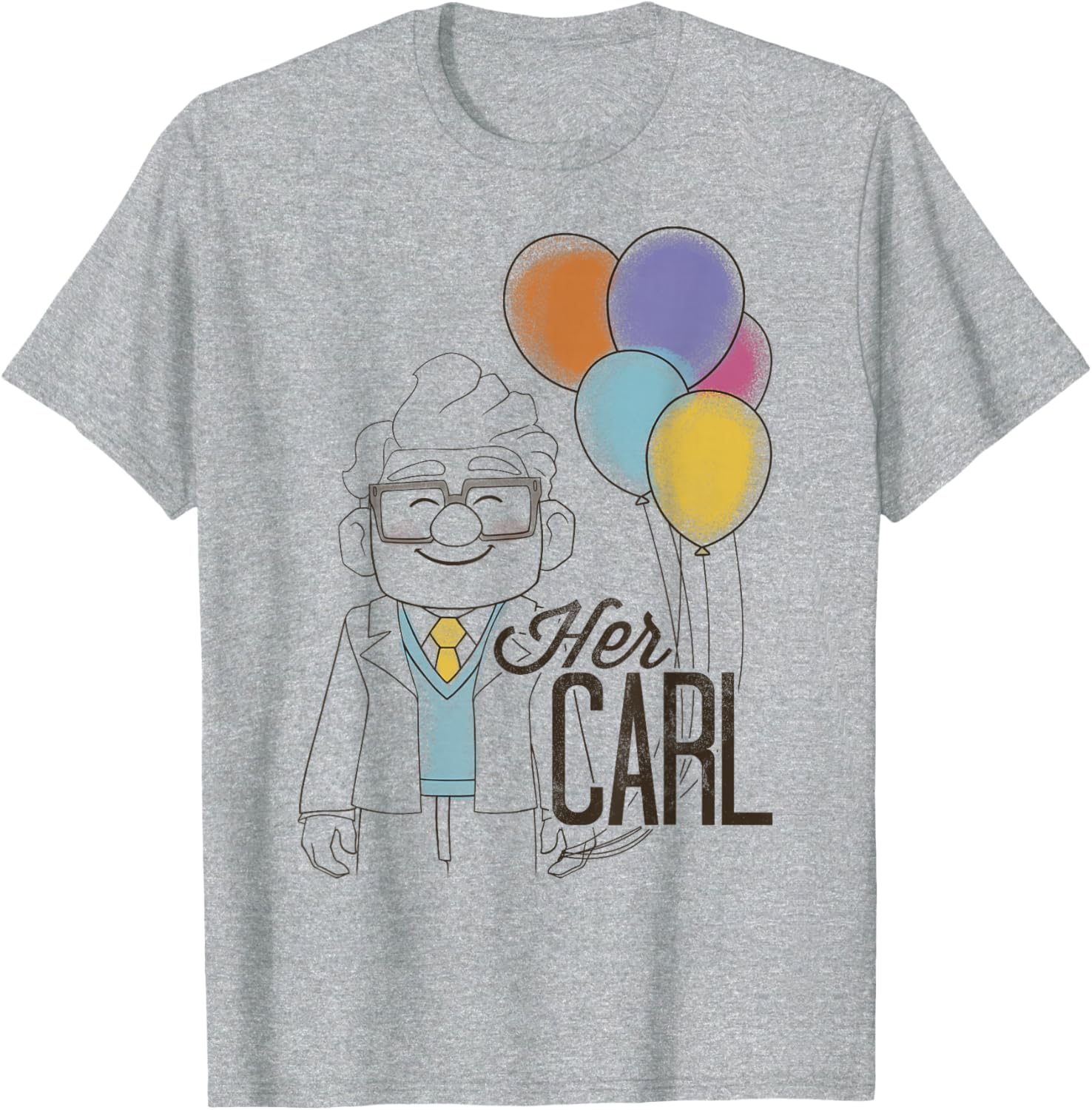 Disney Pixar Up Carl Couples T-Shirt Adorable Matching Apparel - 2
