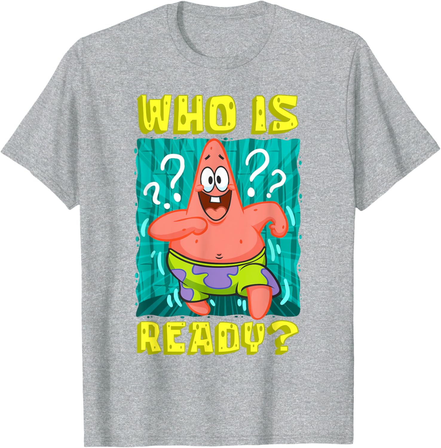 Mademark SpongeBob Patrick Star Ready Funny T-Shirt for Fans - 5
