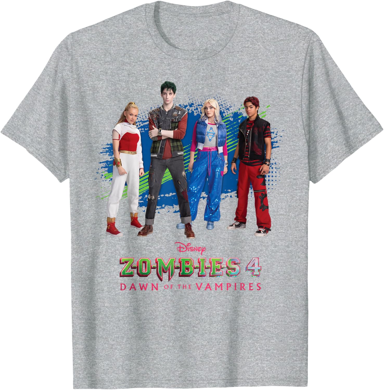 Disney Zombies 4 T-Shirt Featuring Nova, Victor, Zed, and Addison Logo - 4