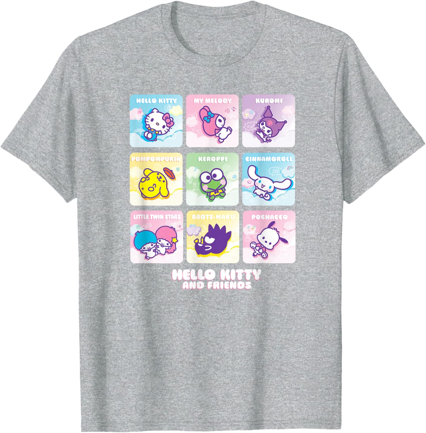 Hello Kitty and Friends Square Icons T-Shirt for Kids and Adults - 20
