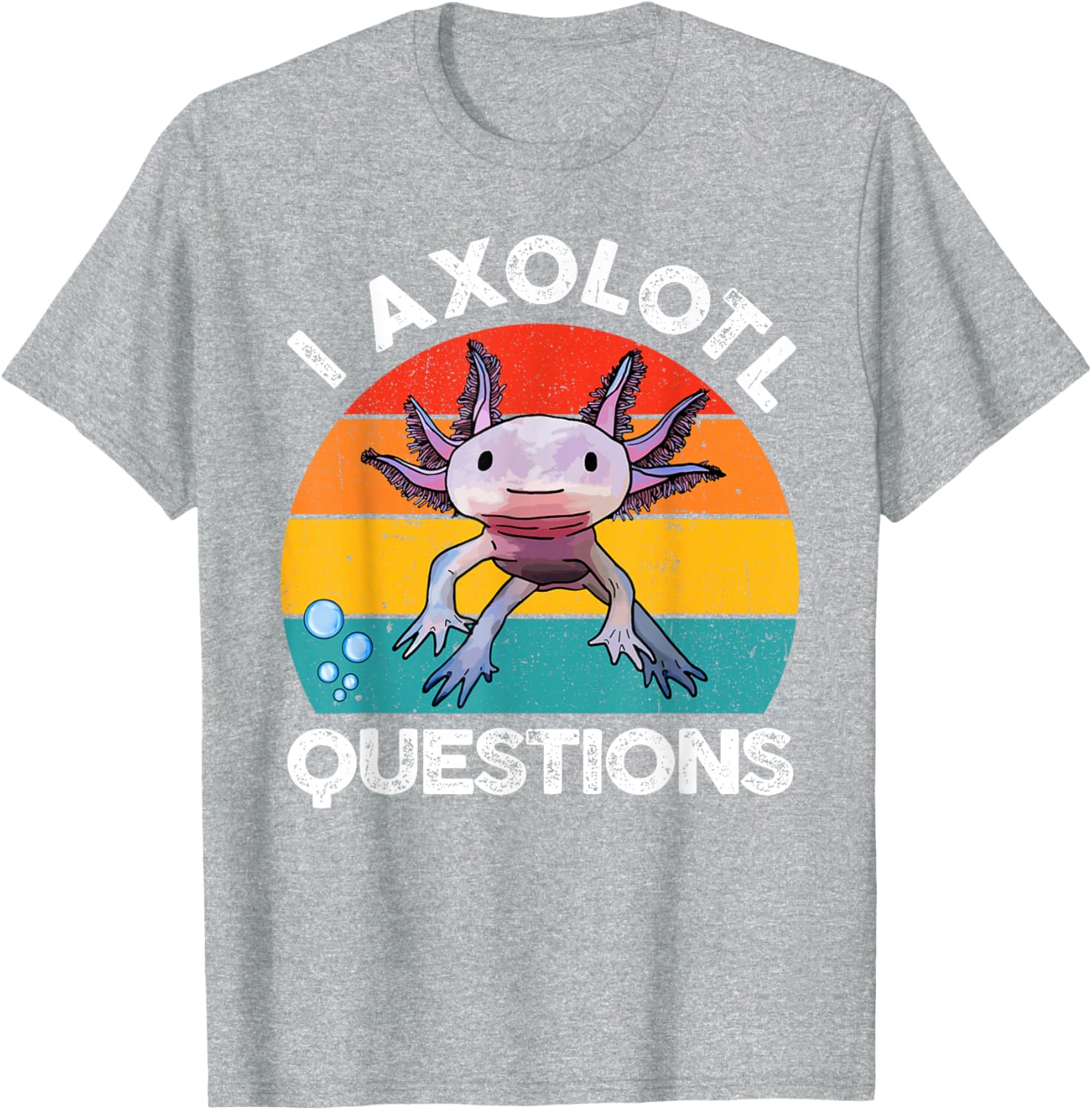 Cute Axolotl Questions Graphic Kids T-Shirt Fun and Stylish Gift for Kids - 13