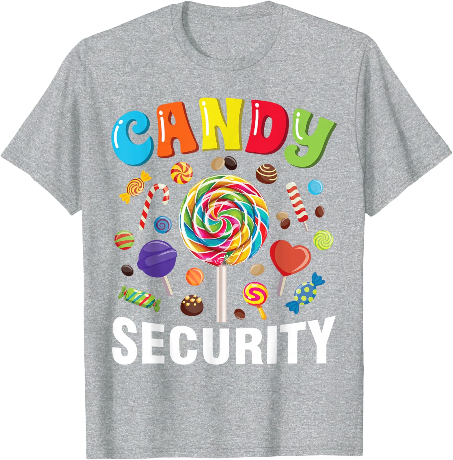 Funny Candy Security Halloween Costume T-Shirt for Spooky Fun - 27