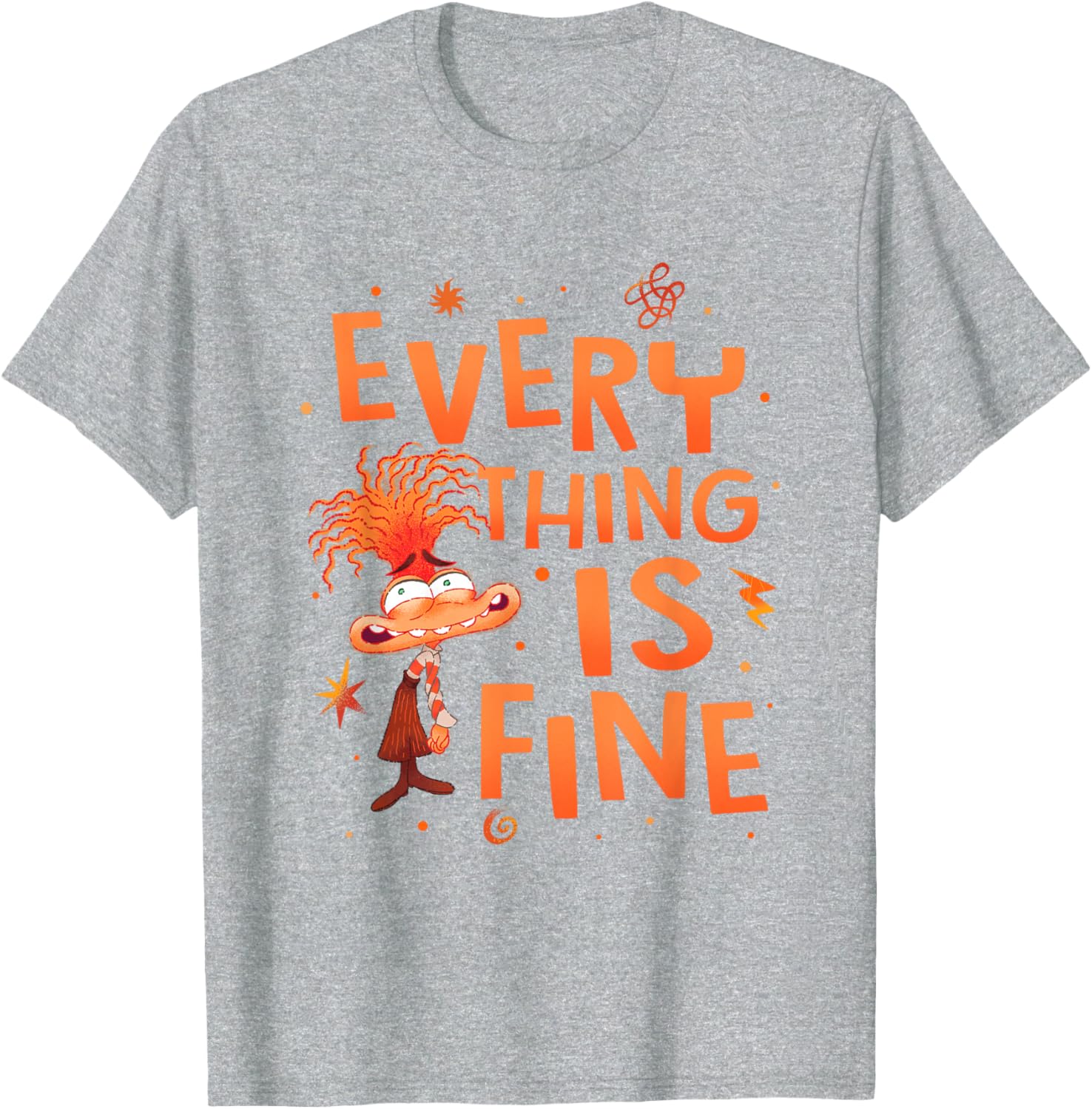 Disney Pixar Inside Out 2 Anxiety Logo T-Shirt for Fans and Collectors - 12