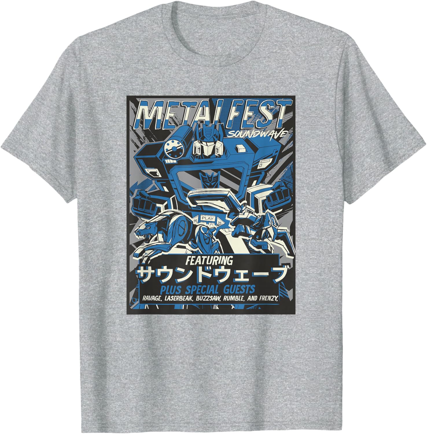 Transformers Soundwave Comic Style Poster T-Shirt for Fans and Collectors - 7