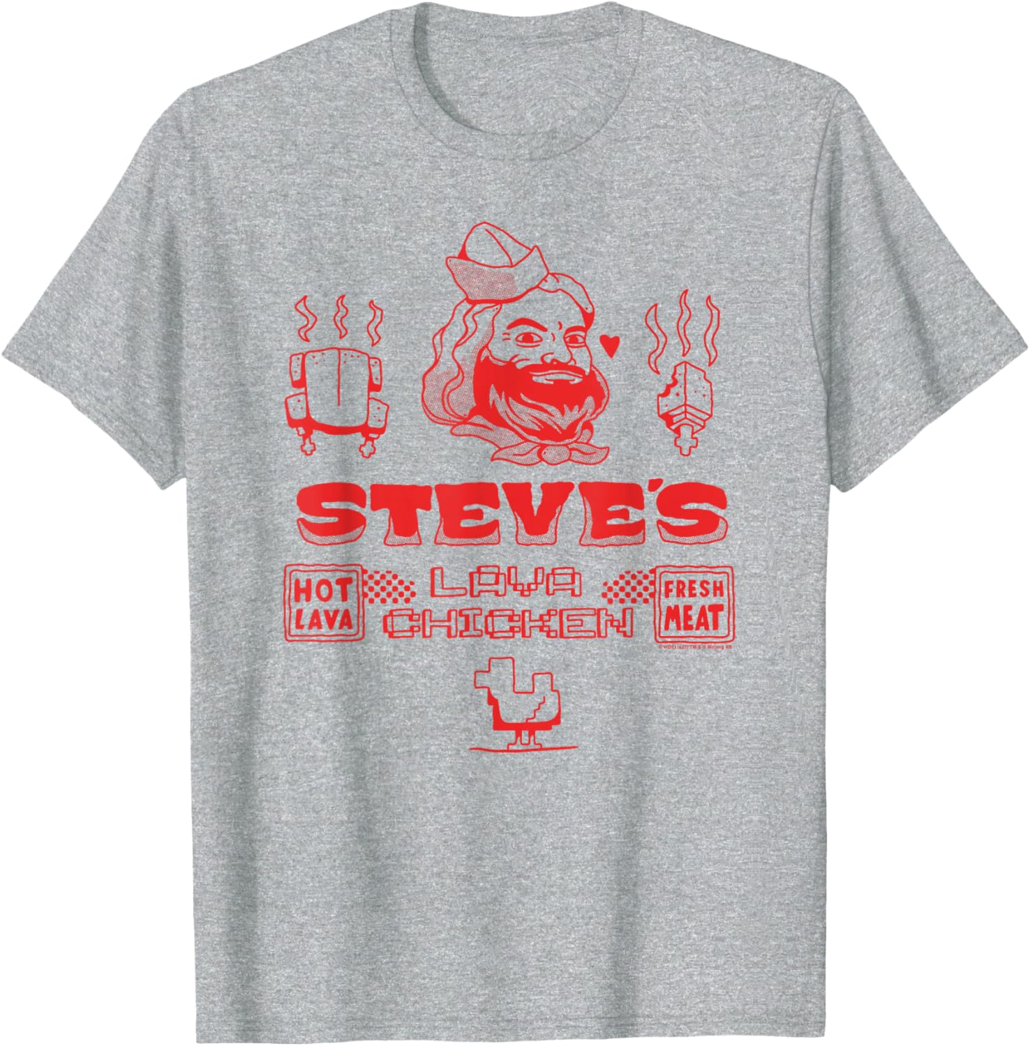 Minecraft Movie Steve's Lava Chicken Restaurant Logo T-Shirt for Fans - 2