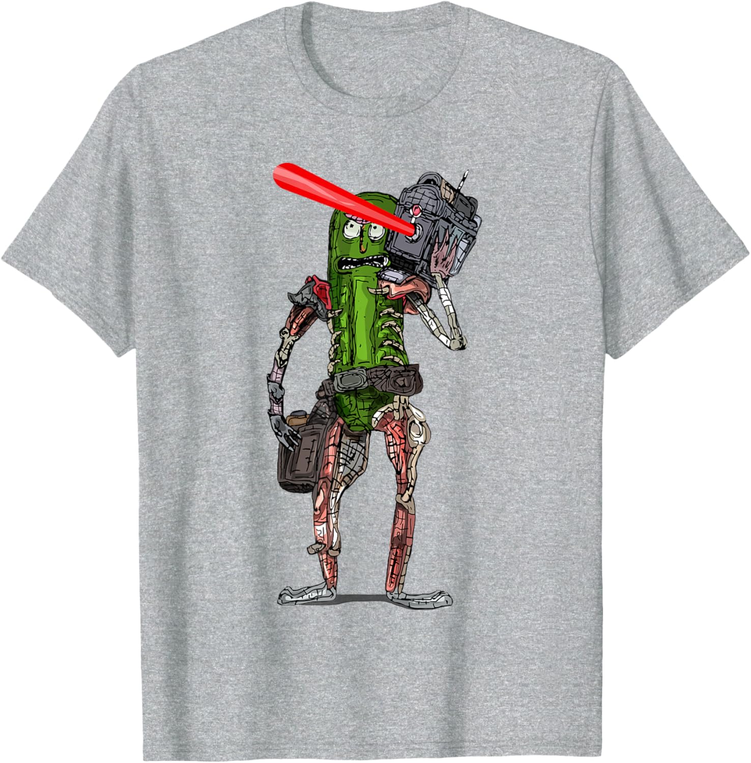Pickle Rick Laser Beam T-Shirt - Fun Rick and Morty Apparel for Fans - 18