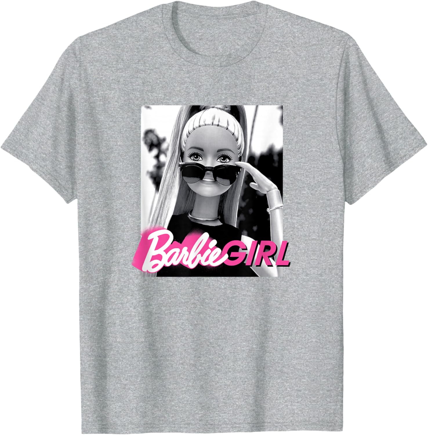 Barbie Girl Classic Fit Black T-Shirt - Casual Short Sleeve Style - 10