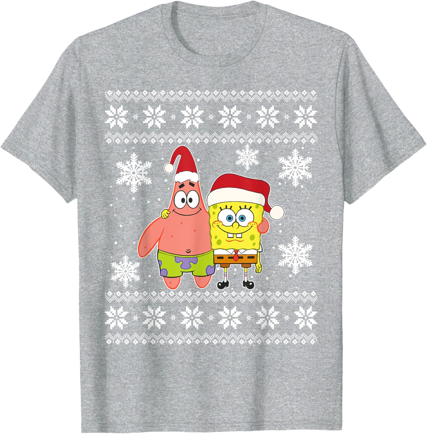 Mademark x SpongeBob SquarePants Best Friends Christmas Graphic T-Shirt - 13