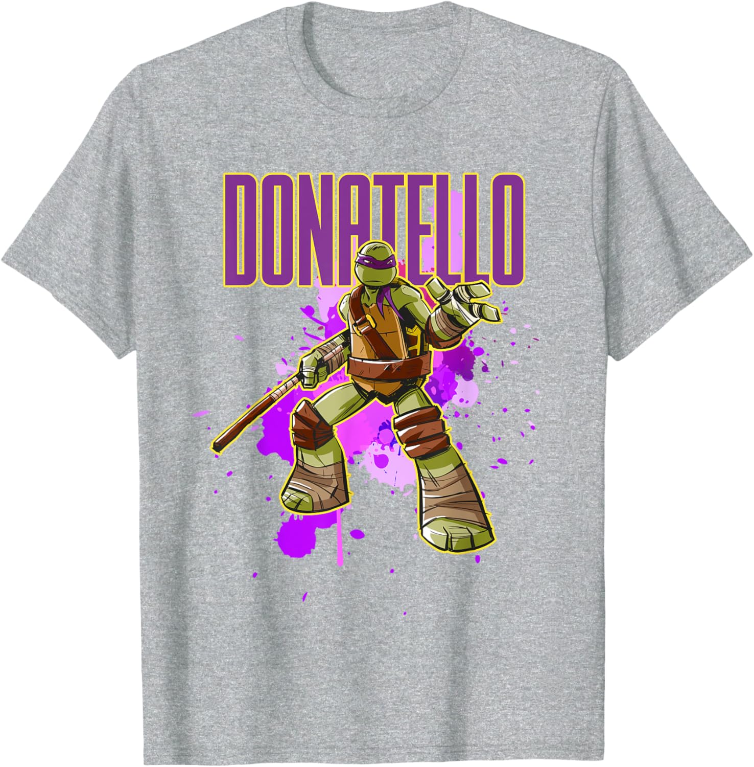 Mademark Teenage Mutant Ninja Turtles Donatello Purple Splatter T-Shirt - 6