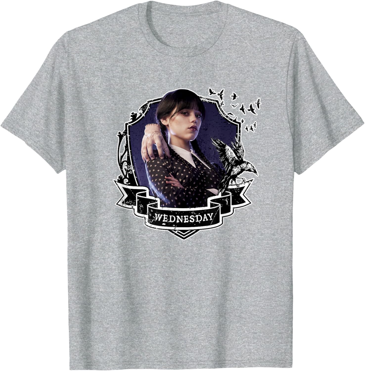 Wednesday Nevermore Graphic T-Shirt for Fans of Iconic Wednesday Style - 4