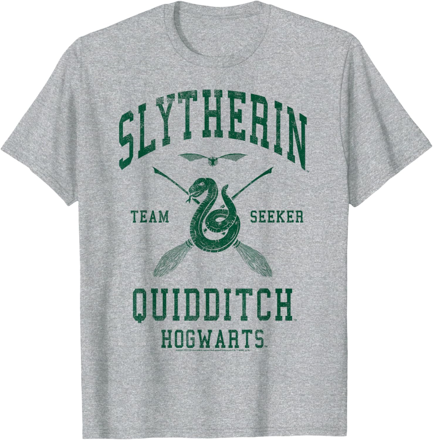 Slytherin Quidditch Team Seeker T-Shirt for Harry Potter Fans - 3
