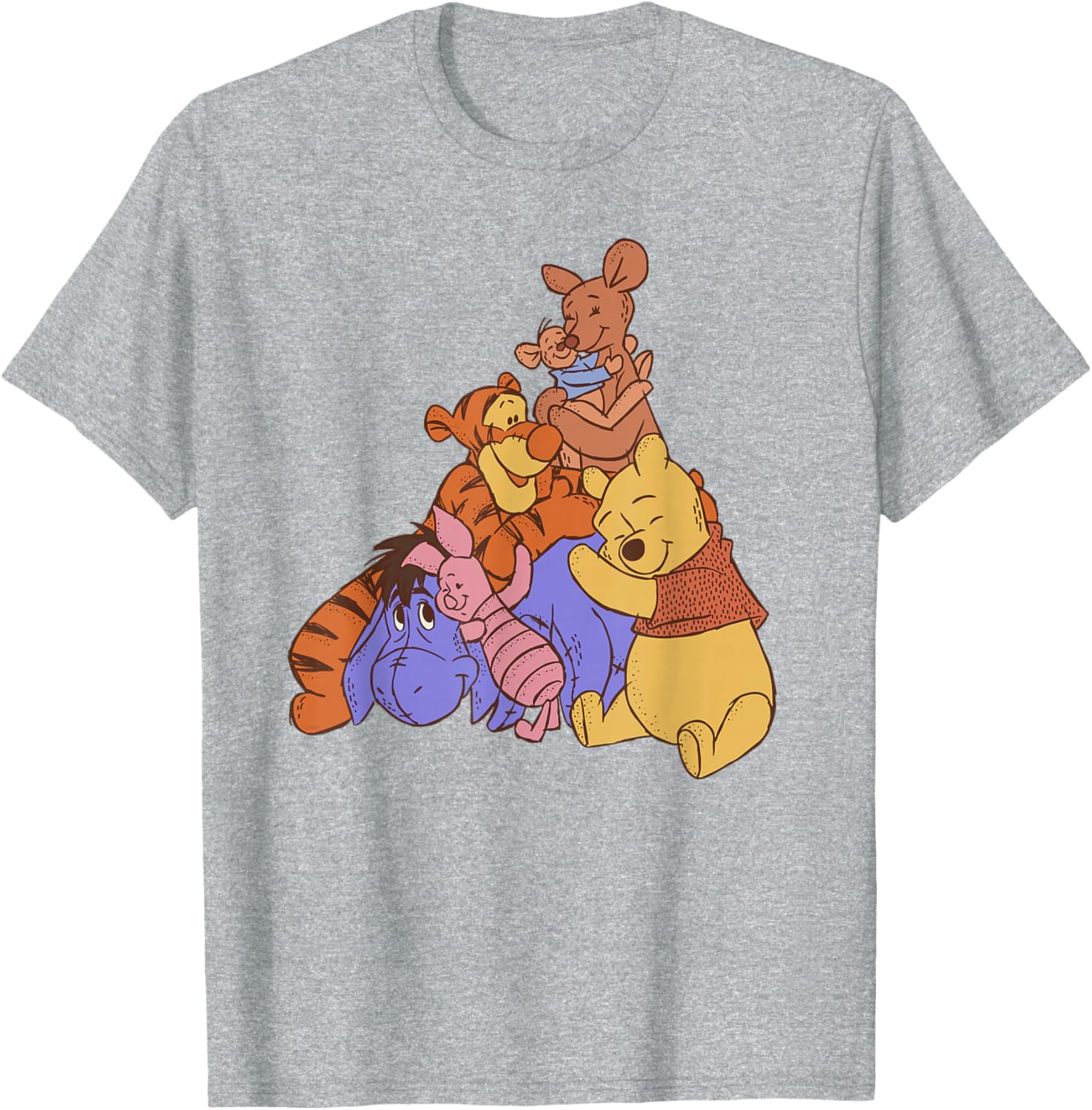 Disney Winnie the Pooh Kanga Roo Group Hug T-Shirt for Kids and Adults - 10