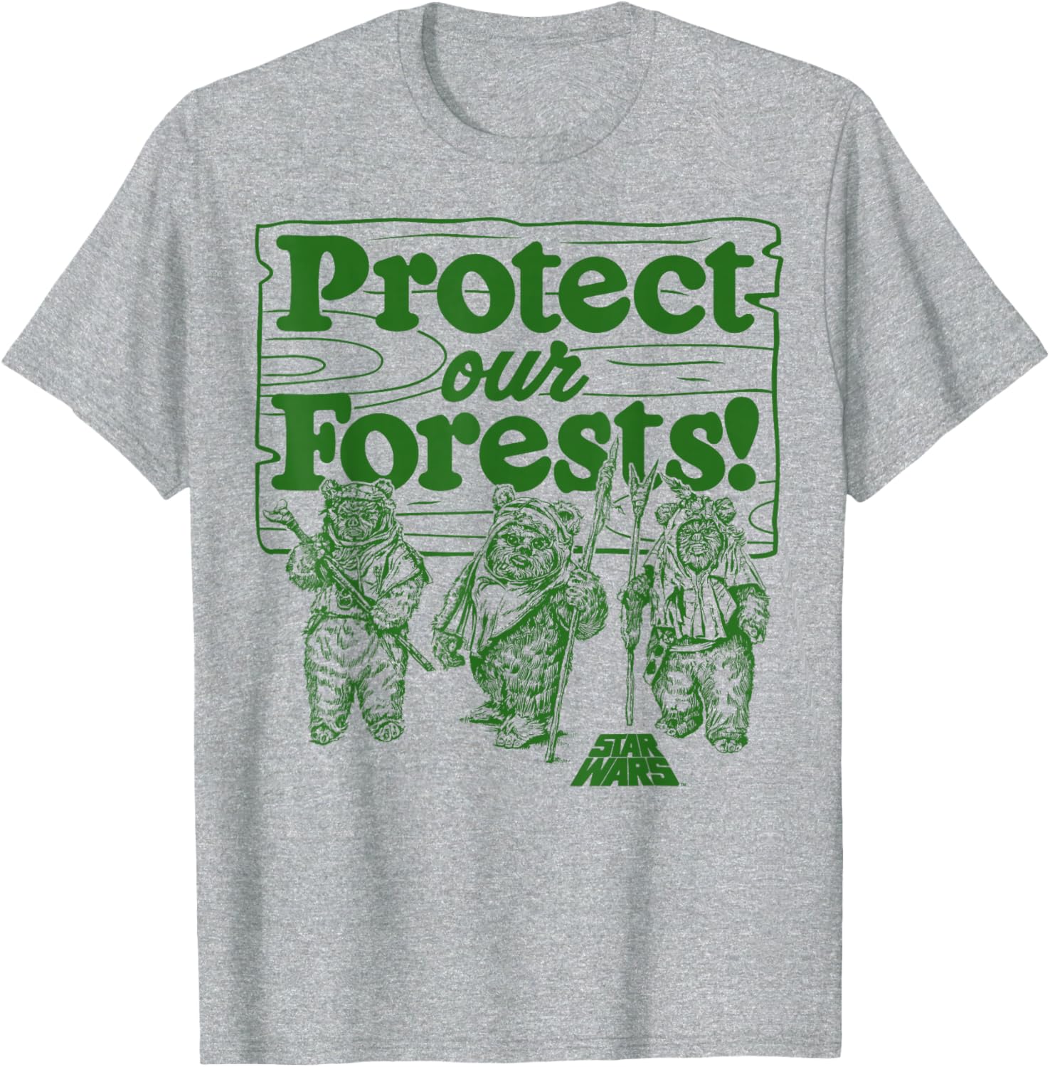 Star Wars Ewoks Protect Our Forests T-Shirt for Disney Fans - 8