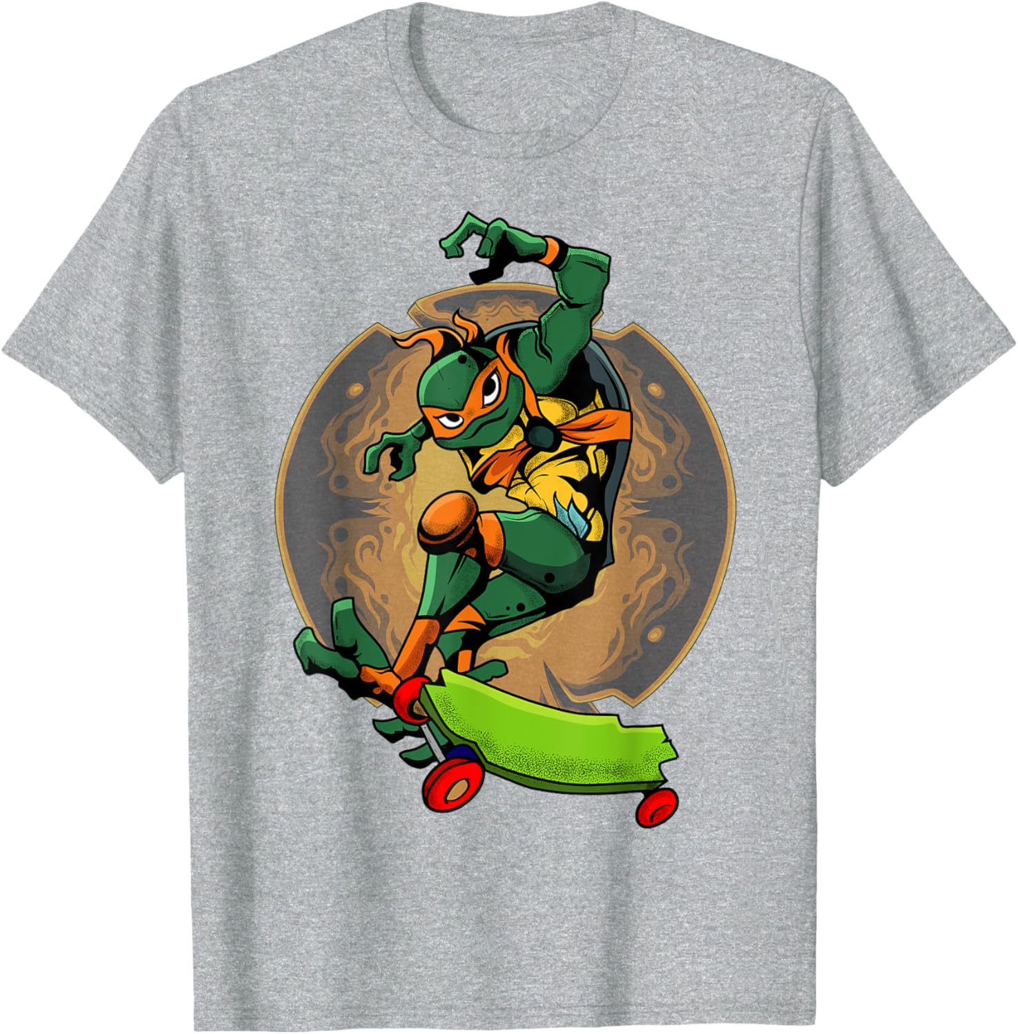 Mademark Teenage Mutant Ninja Turtles Mikey Skateboard T-Shirt for Kids - 22