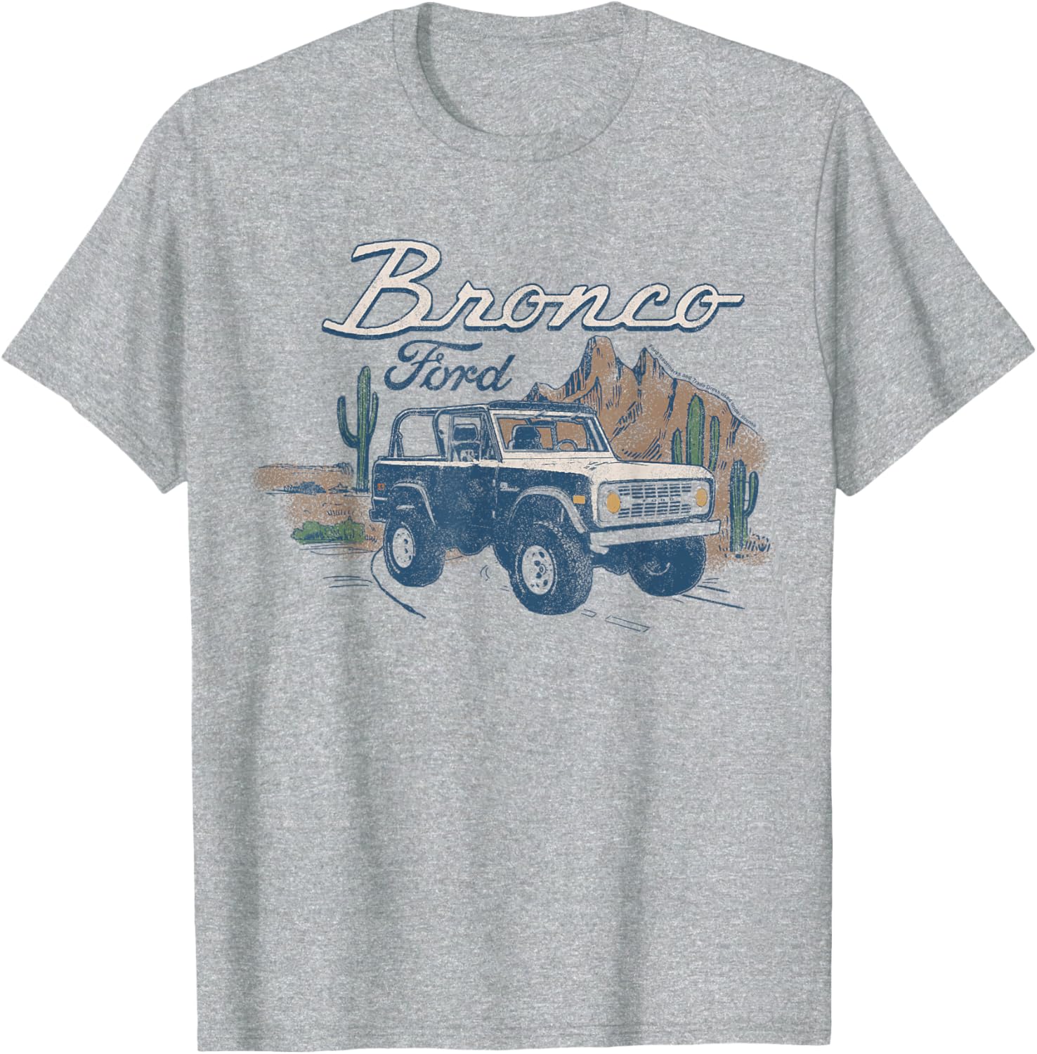 Ford Bronco SUV Outdoor Desert Landscape T-Shirt for Adventure Lovers - 6
