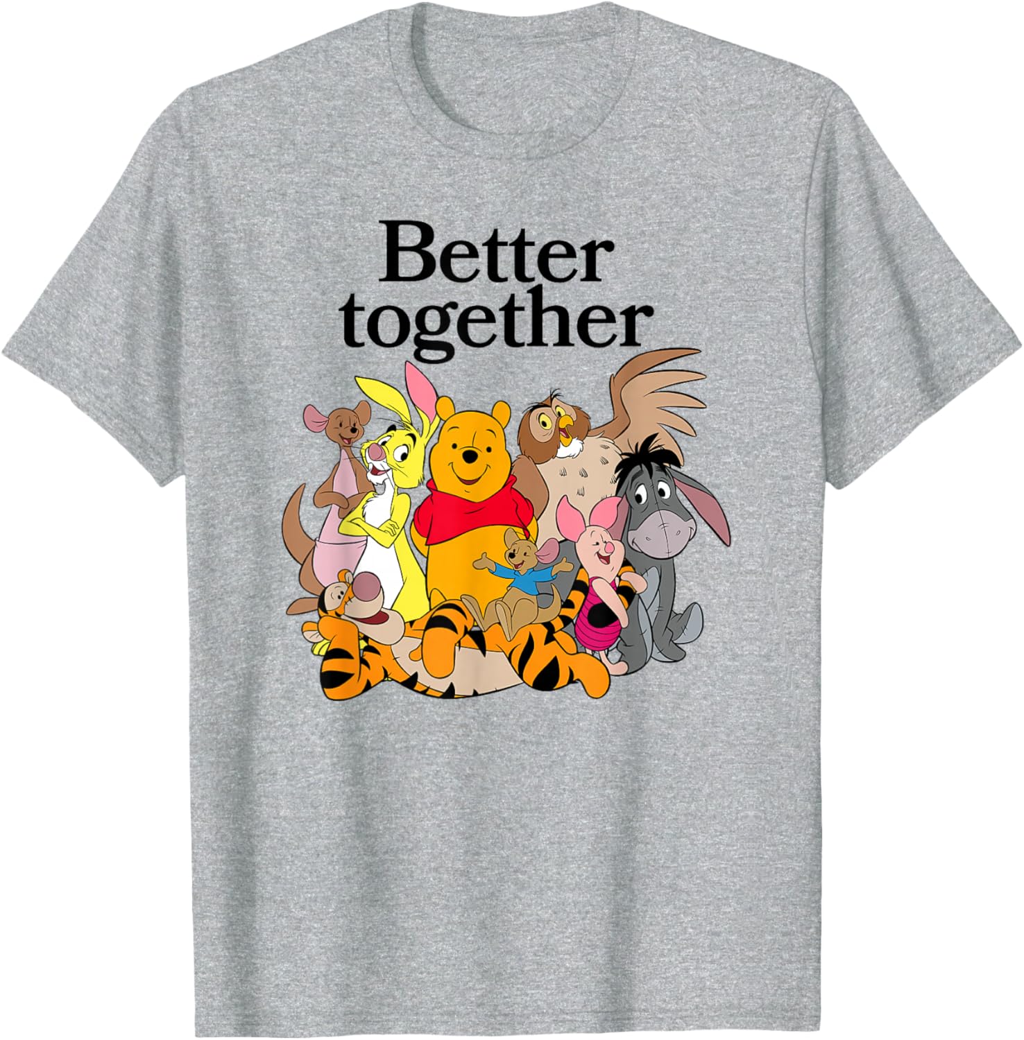 Winnie the Pooh Better Together Friends Group Shot T-Shirt for Fans - 9