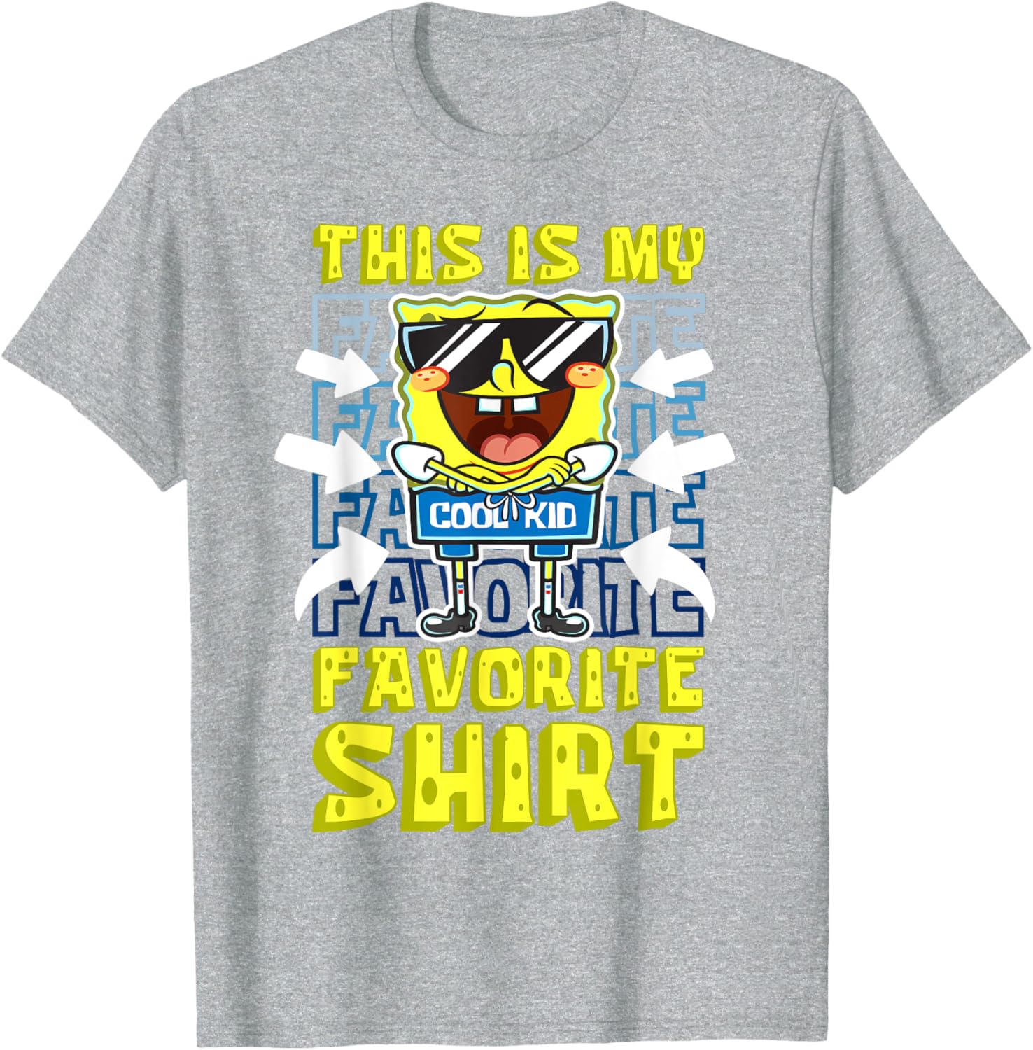Mademark x SpongeBob SquarePants Cool Kid T-Shirt for Trendy Kids - 4