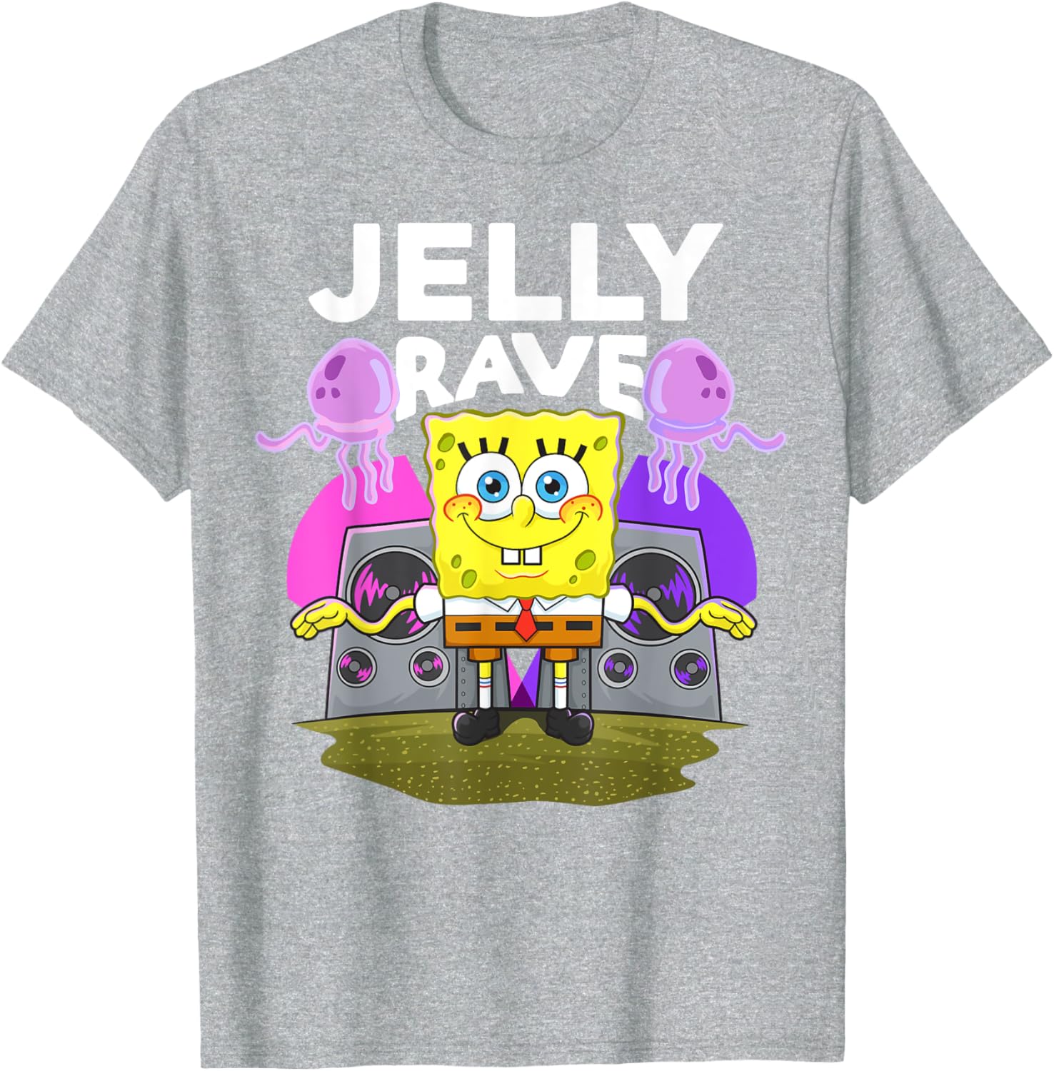 Mademark x SpongeBob SquarePants Jelly Jam Rave T-Shirt for Fun Lovers - 6