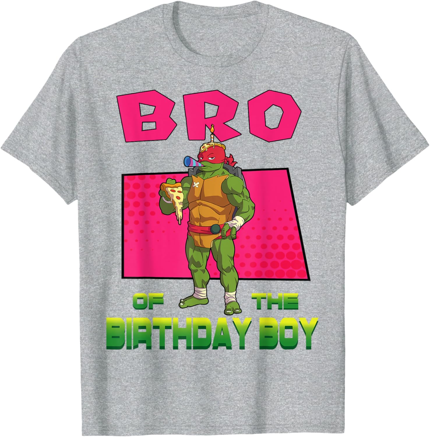 Mademark Teenage Mutant Ninja Turtles Raphael Pizza Party T-Shirt for Kids - 22