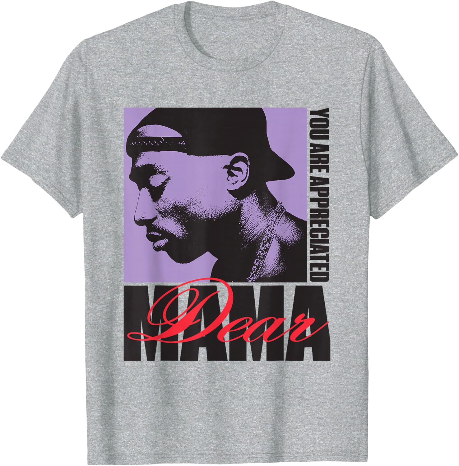 Official Tupac Dear Mama T-Shirt for Music Lovers Clothing and Gifts - 3