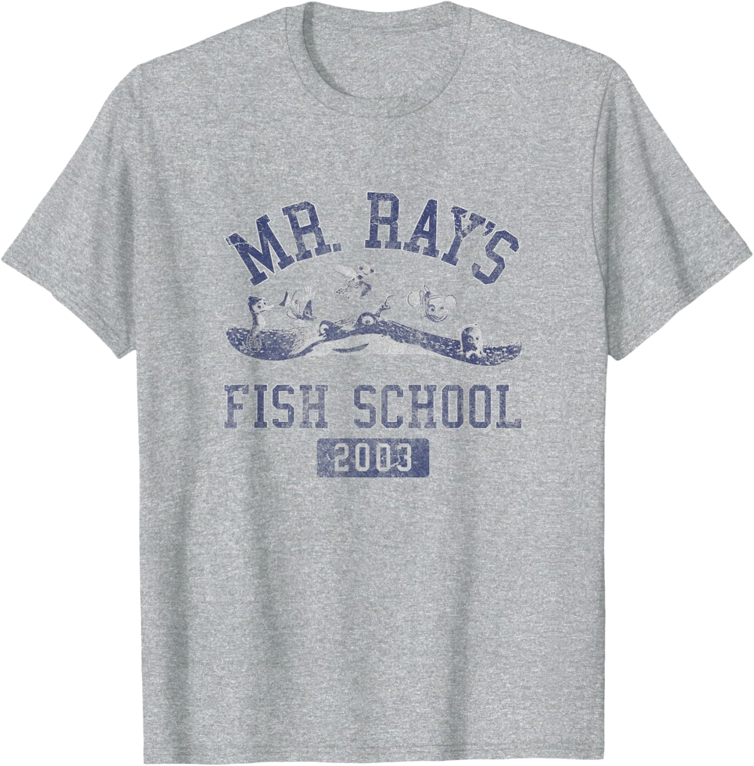 Disney Pixar Finding Nemo Mr. Ray Fish School T-Shirt for Fish Lovers - 7