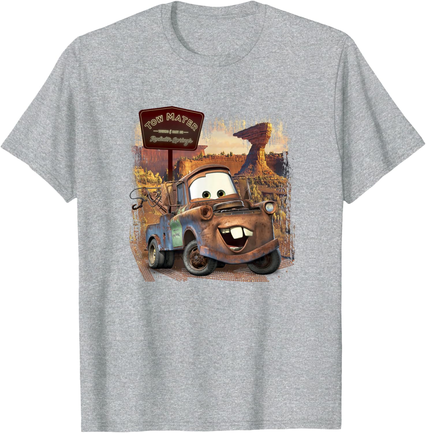 Disney Pixar Cars Tow Mater Radiator Springs T-Shirt for Kids and Adults - 2