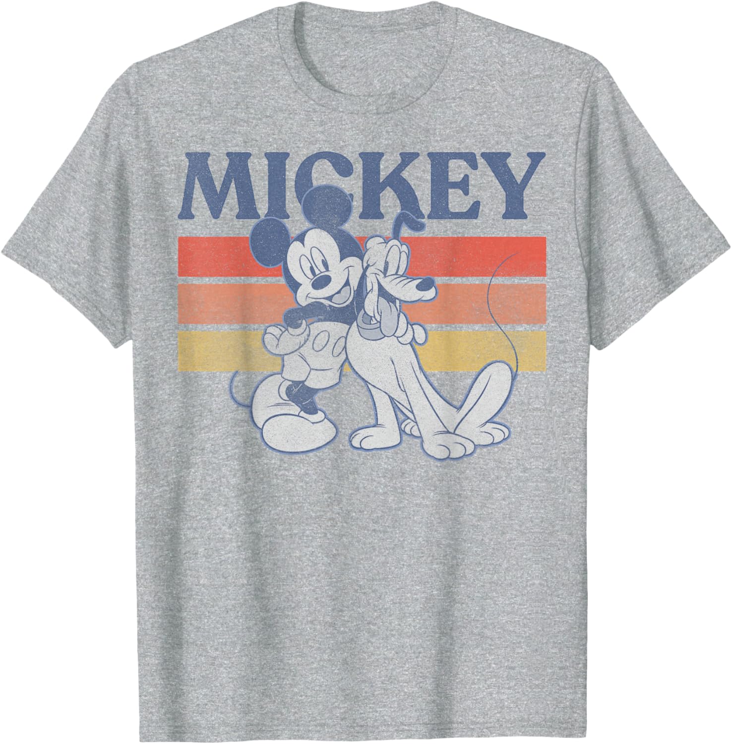 Disney Mickey and Friends Retro Line T-Shirt Featuring Mickey and Pluto - 2