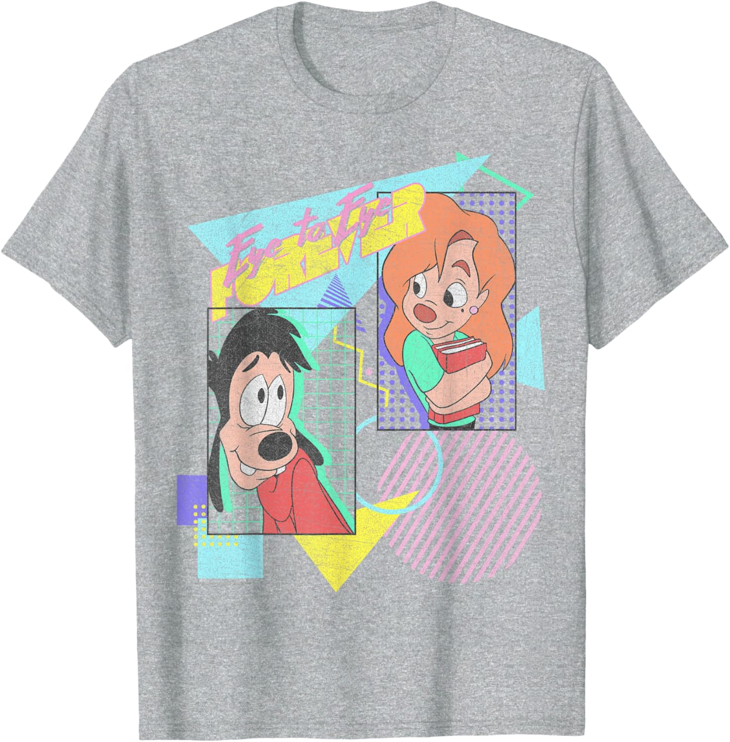 Disney A Goofy Movie Max and Roxanne Eye to Eye Forever T-Shirt for Fans - 2