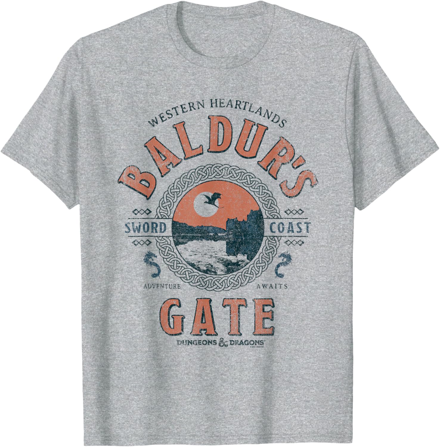 Dungeons & Dragons Adventure Awaits Baldur's Gate T-Shirt for Fans - 1